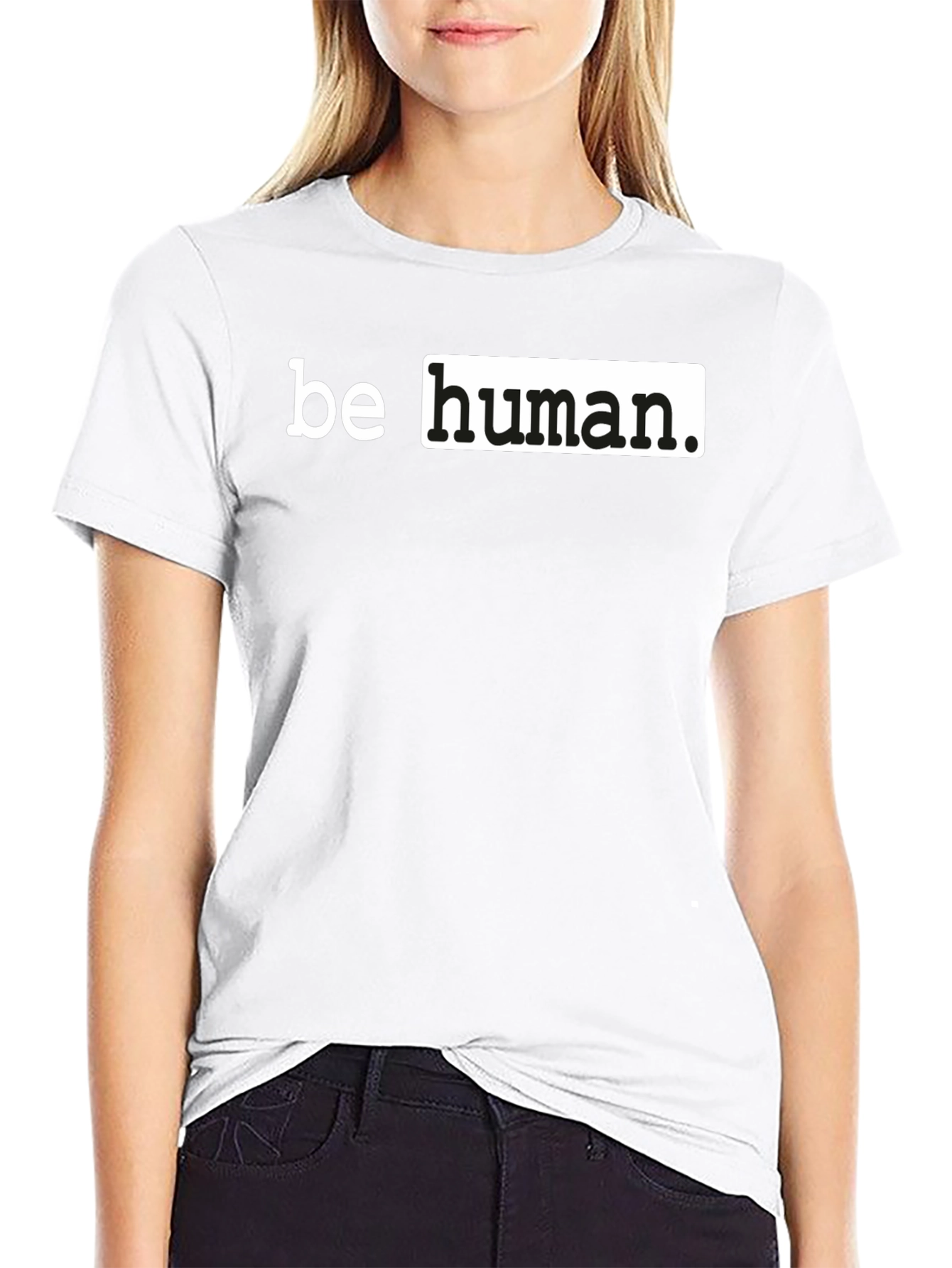 Black Be Human Black Graphic T-Shirt view 9