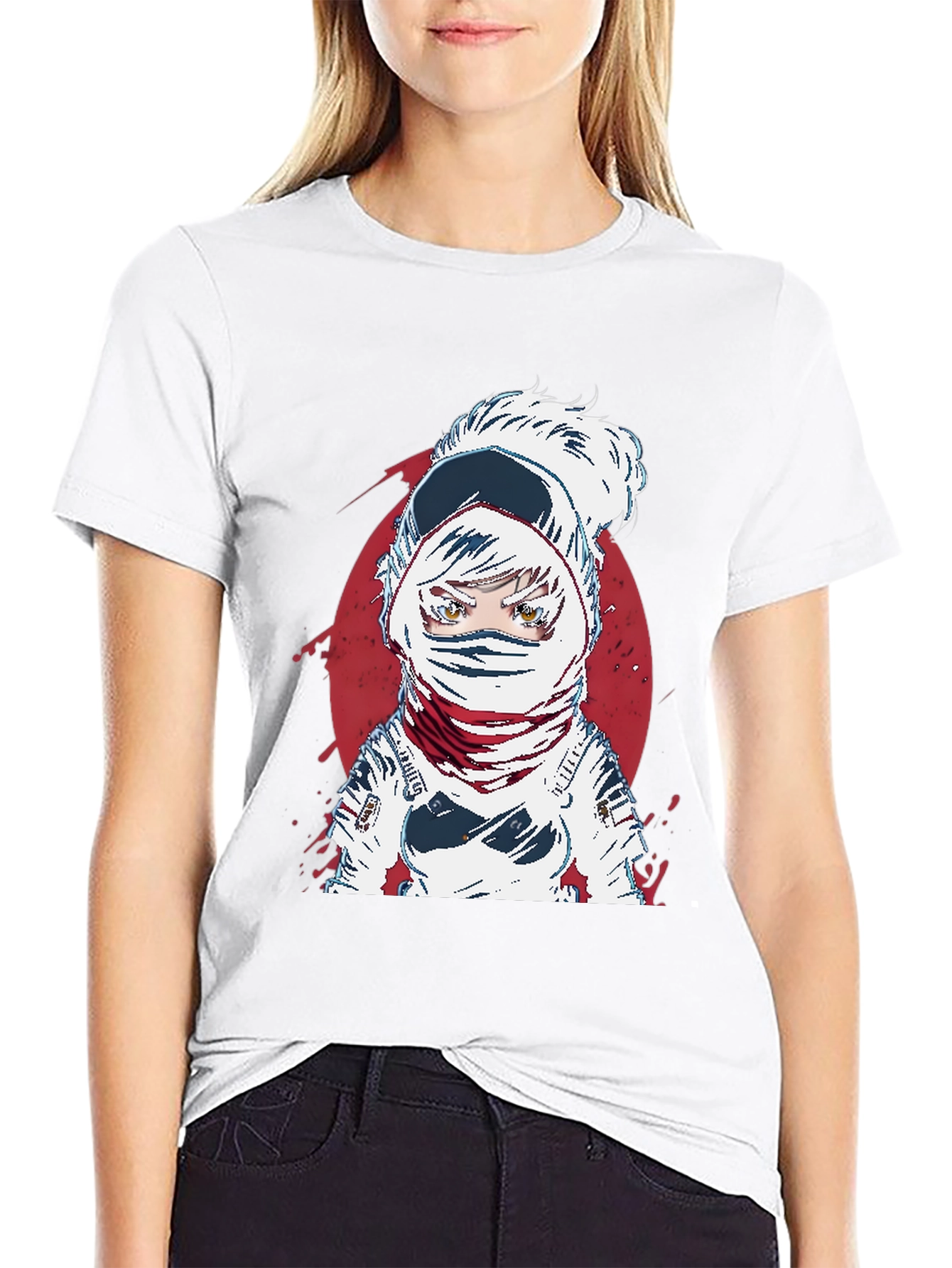 Astronaut Anime Graphic Tee - Cool Space Design - 9