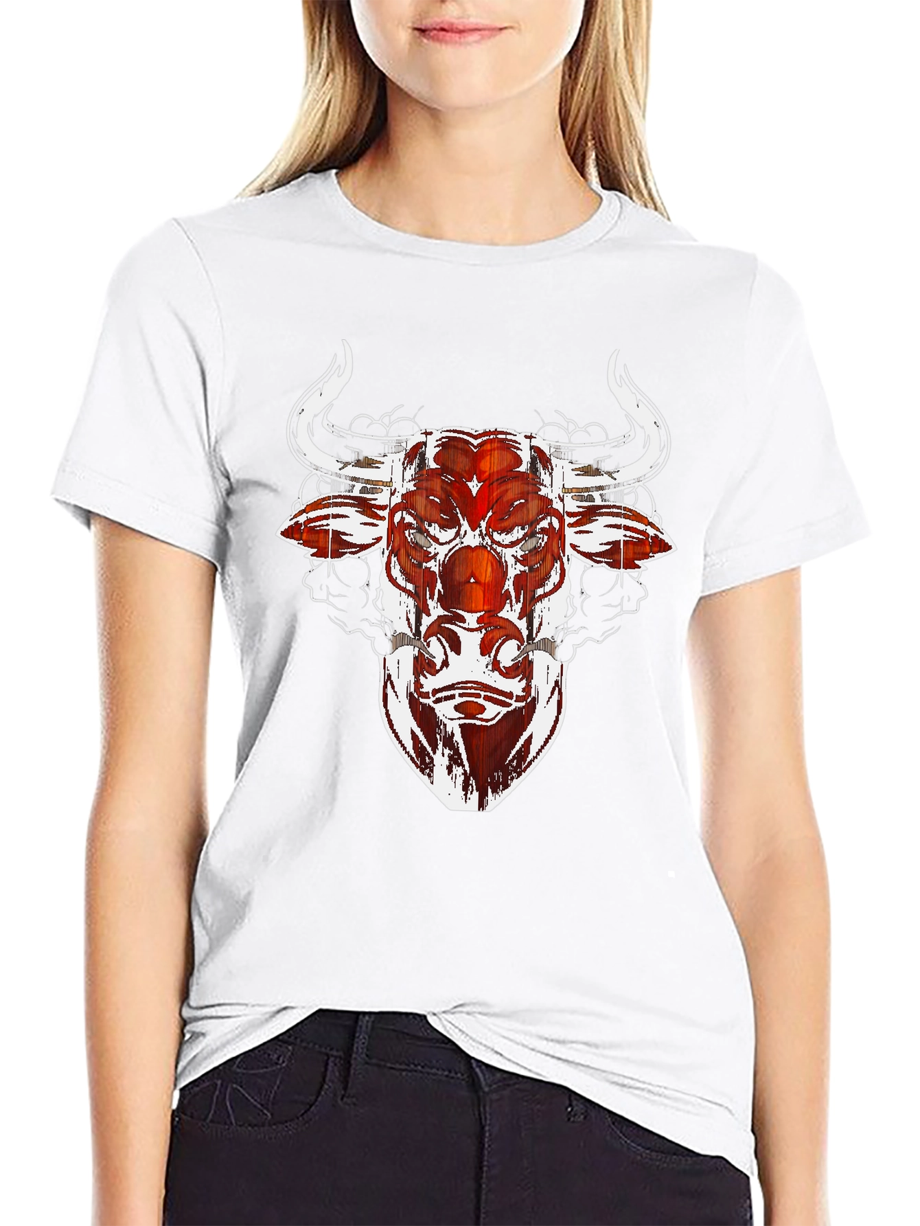 Black Bull Graphic Tee - Black Cotton Blend view 9