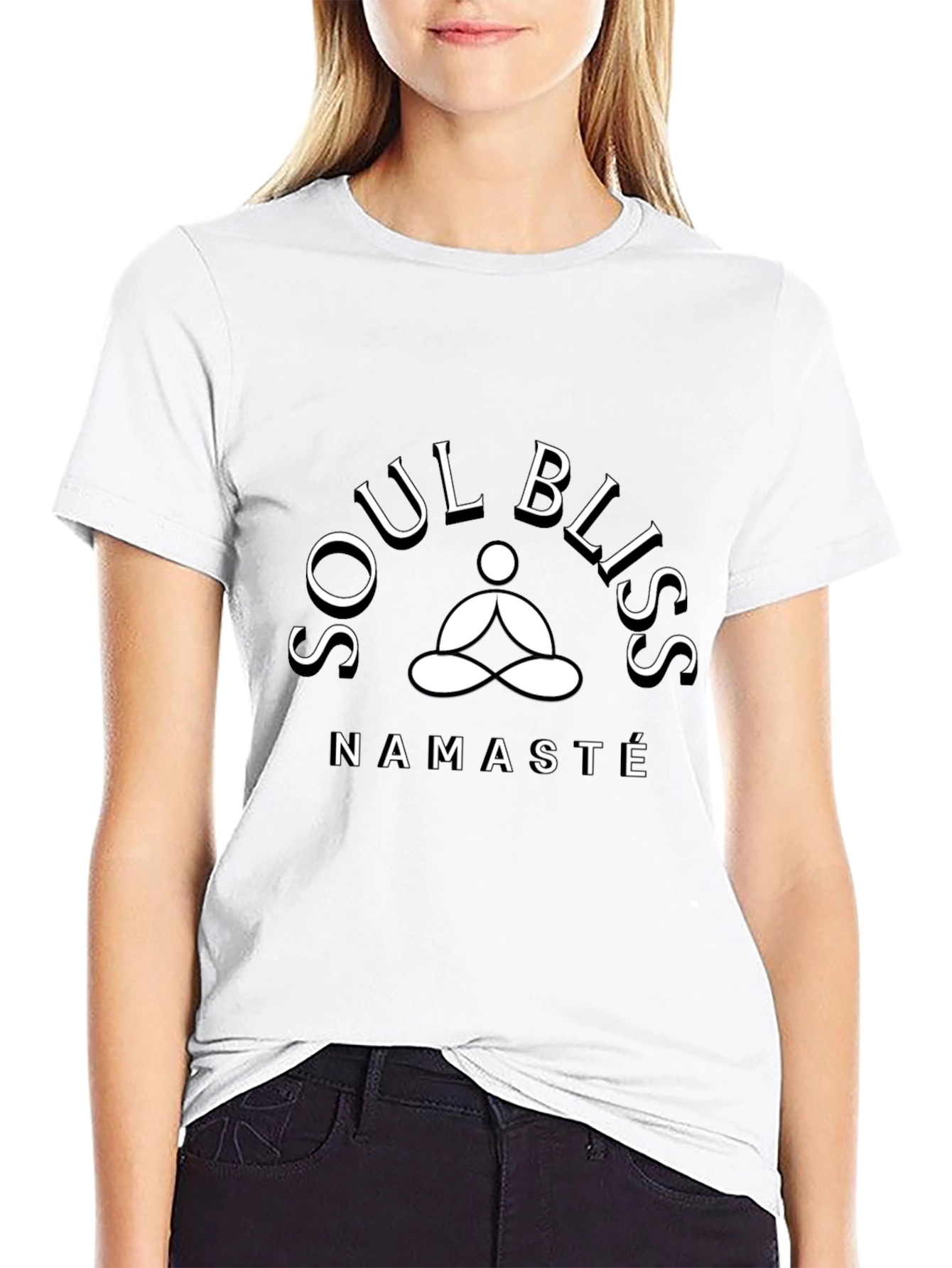 Soul Bliss Namaste Black Graphic Tee - 9