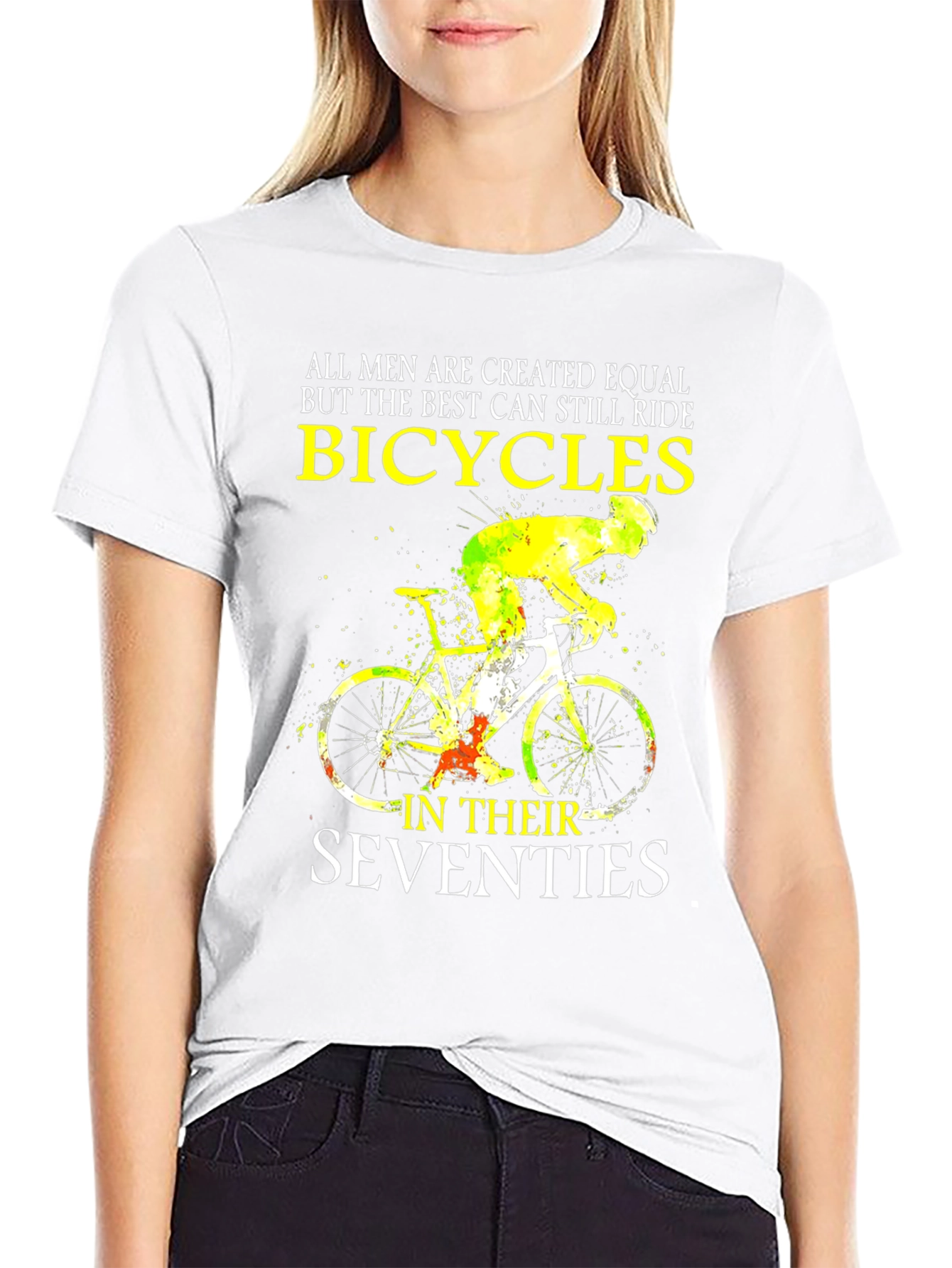 Black Bicycles in Seventies T-Shirt - Cycling Enthusiast Tee view 9