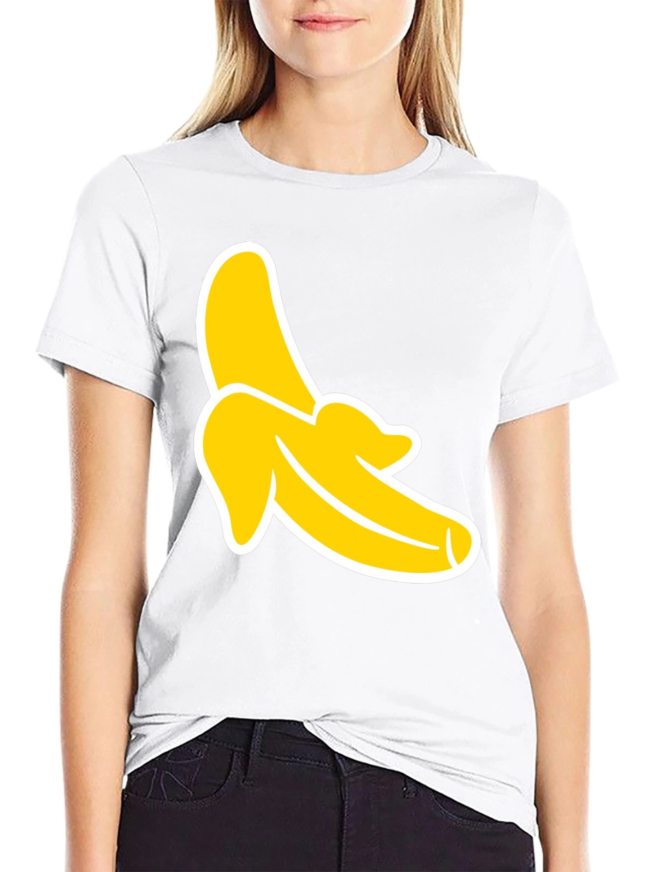 Black Banana Graphic Tee - Black Cotton T-Shirt view 9