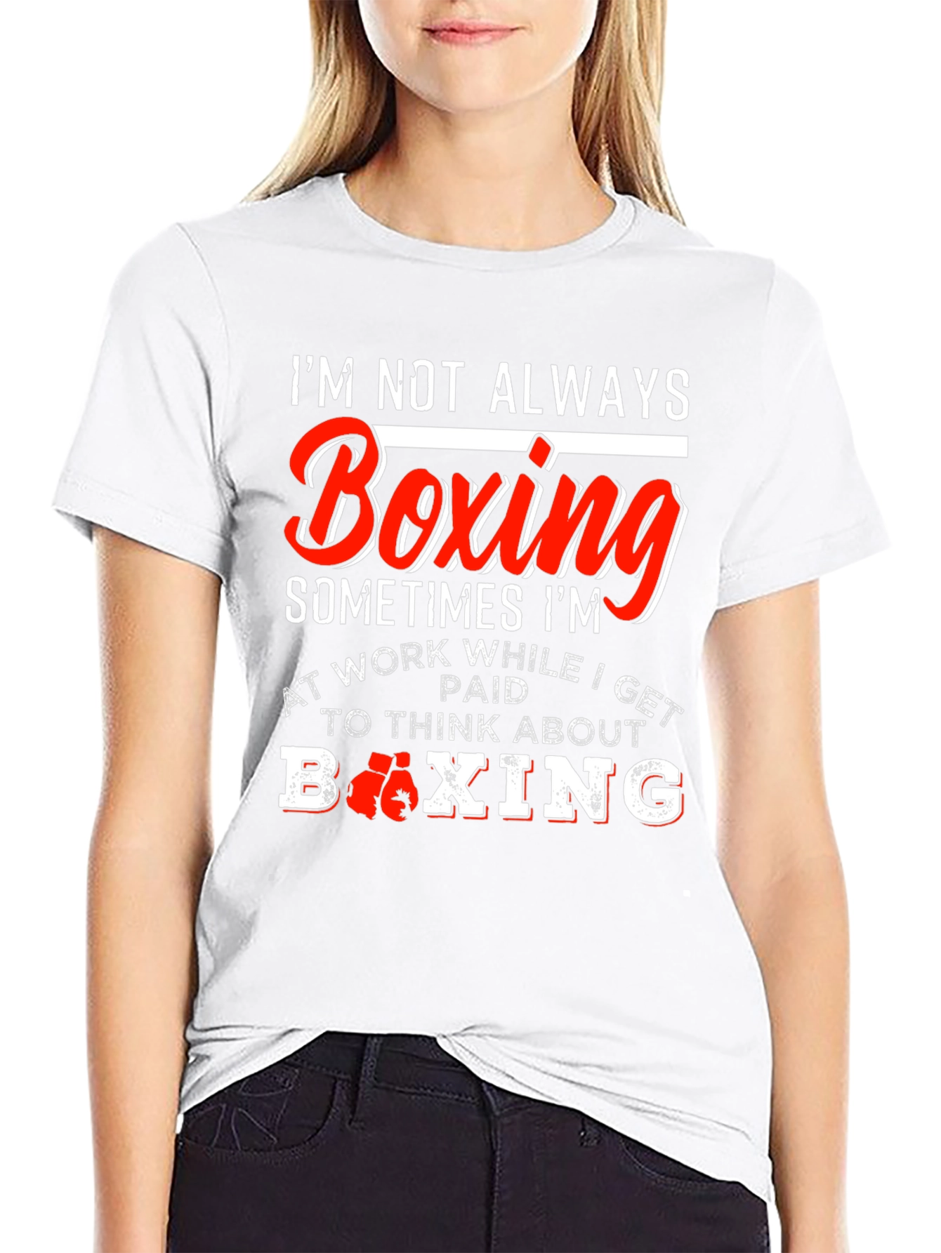 Black Boxing Enthusiast Graphic T-Shirt view 9