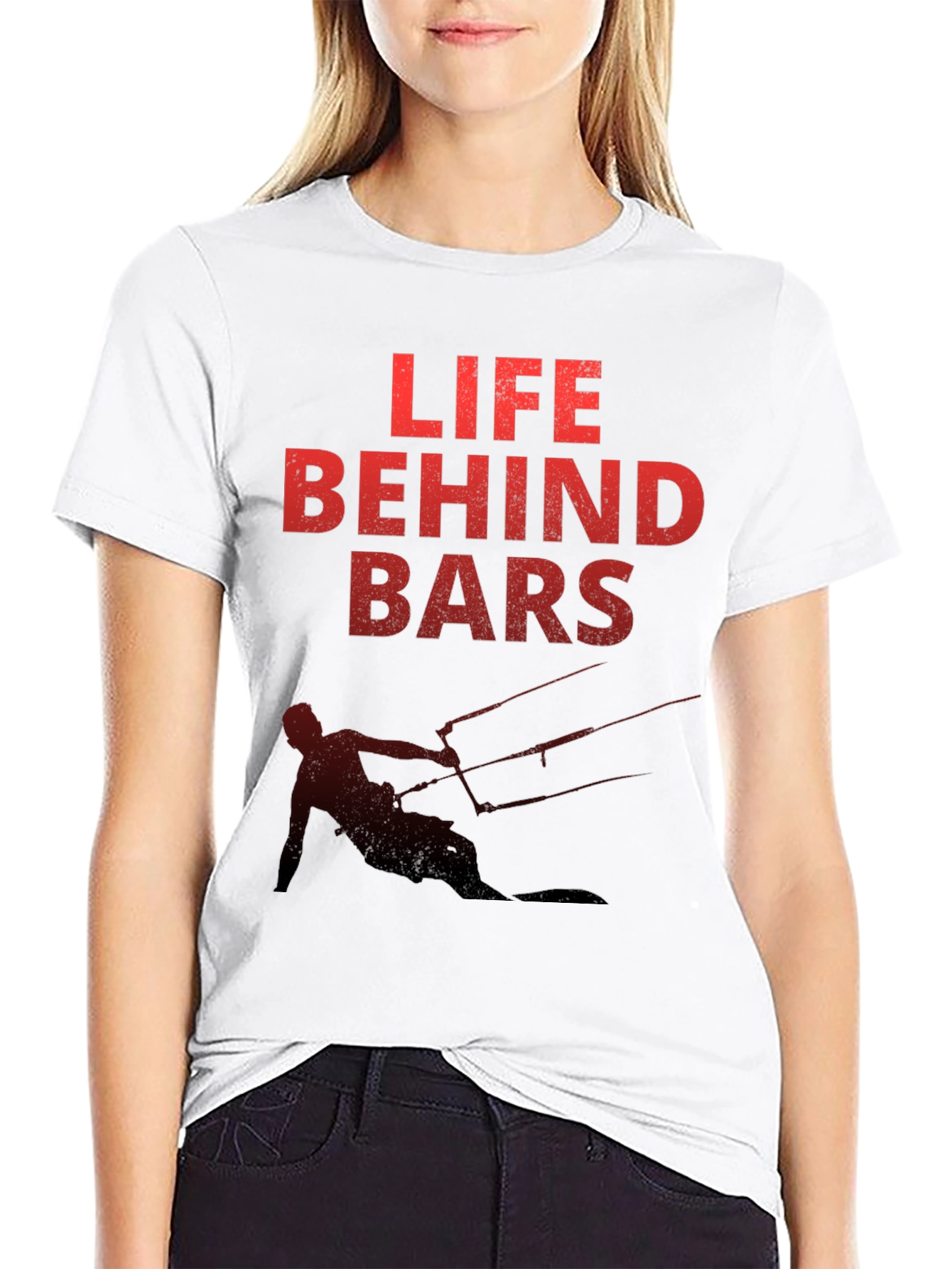 Black Life Behind Bars Graphic T-Shirt view 9