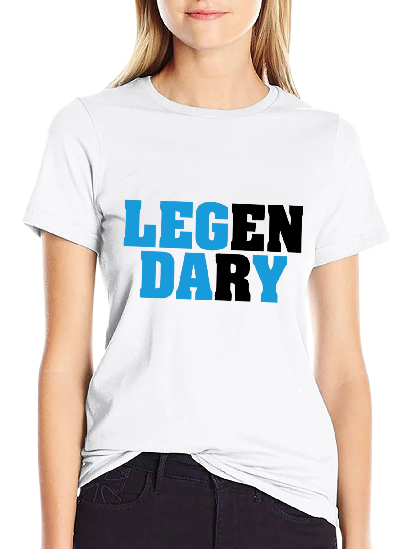 Black Legendary Graphic Tee - Cool Casual Style view 9