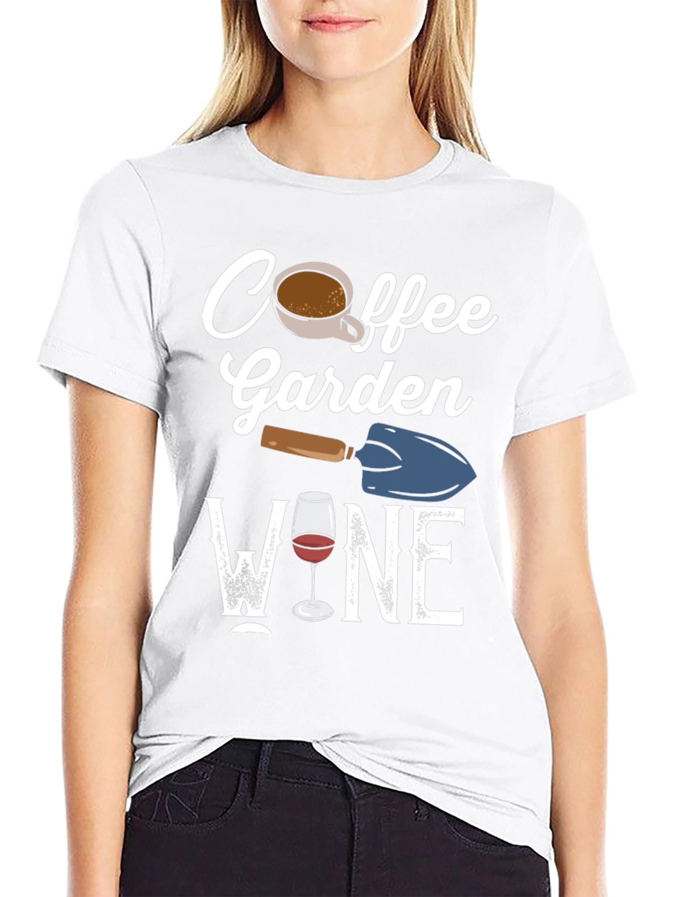 Black Coffee Garden Wine T-Shirt view 9