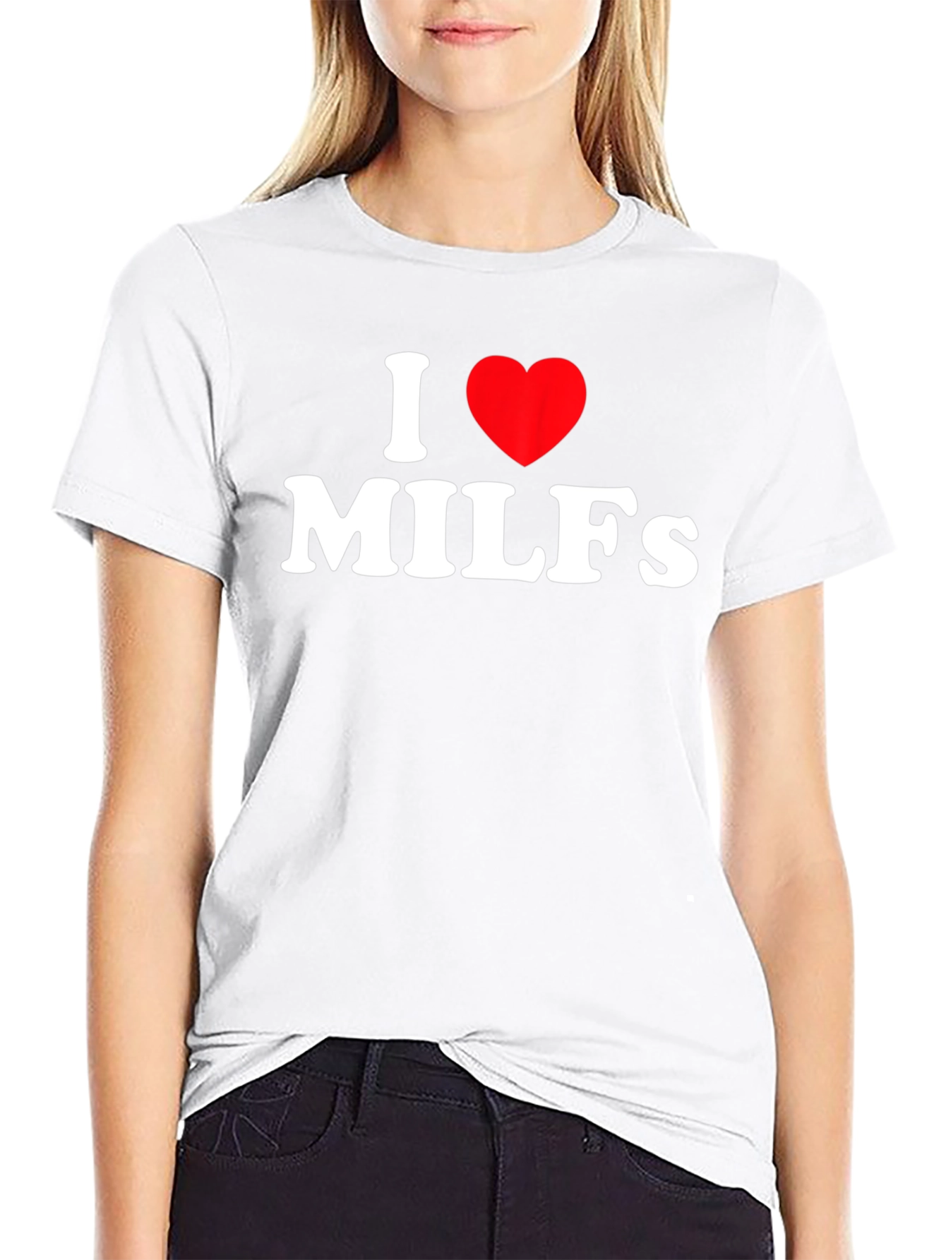 Black I Heart MILFs Black Graphic Tee view 9