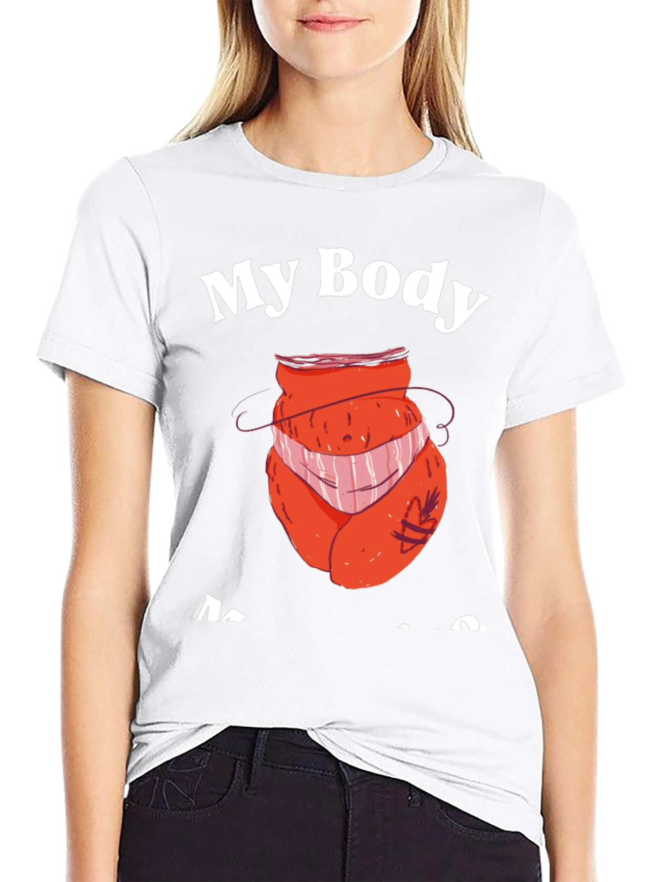 Black My Body My Choice T-Shirt - Funny Design view 9
