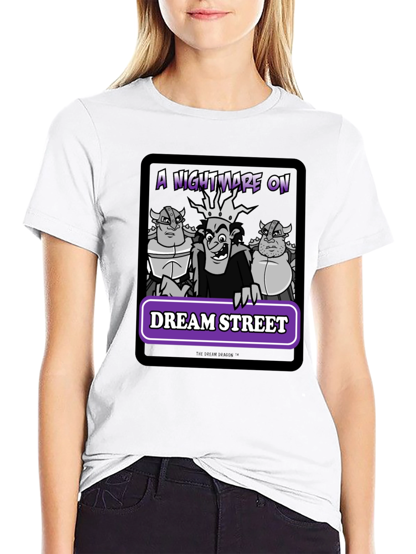 Black Nightmare on Dream Street Graphic Tee view 9