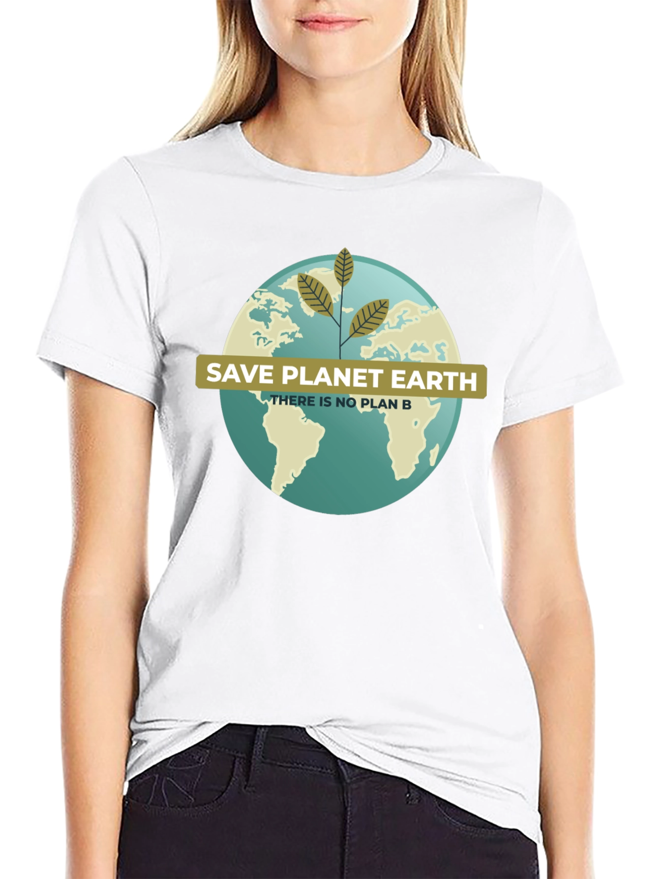 Black Save Planet Earth Tee - There Is No Plan B view 9