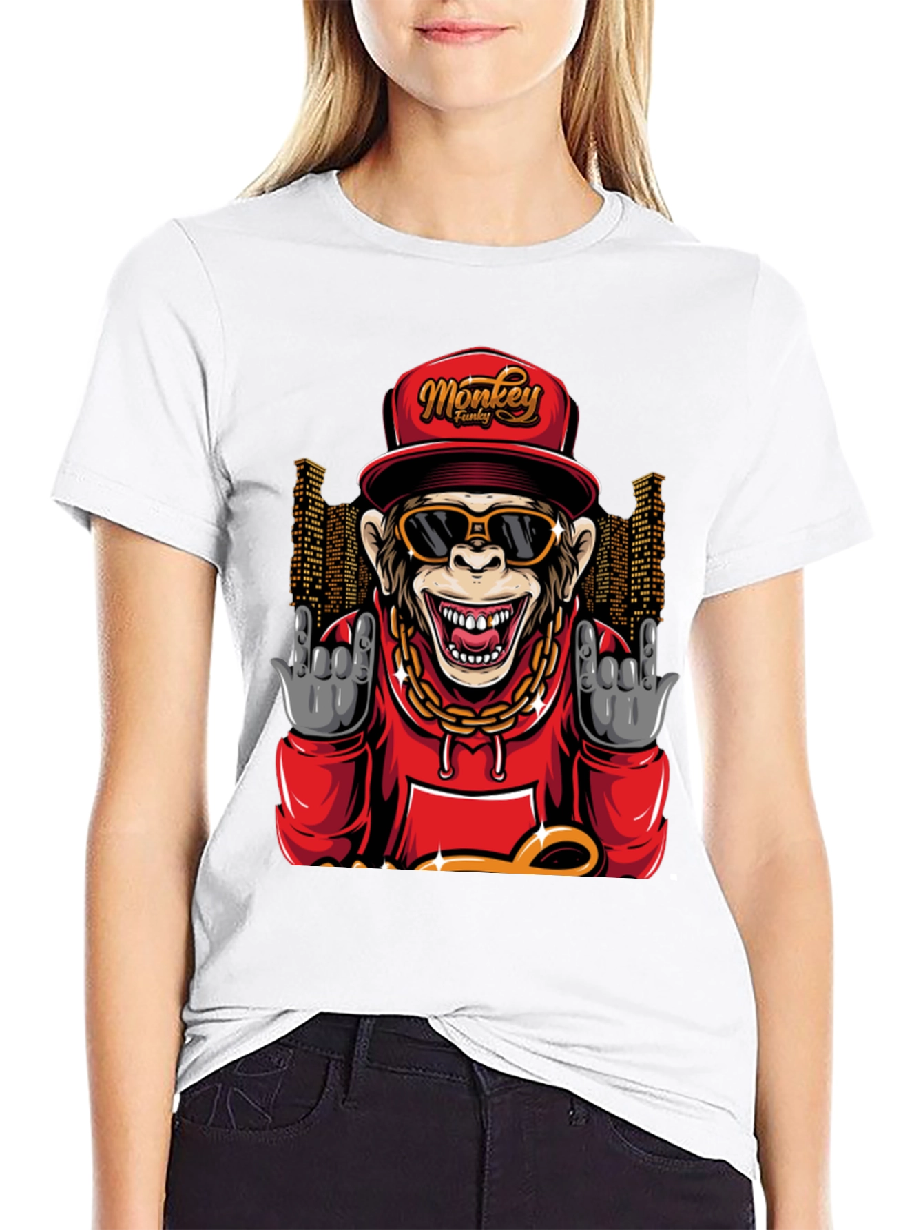 Black Monkey Funky Graphic Tee - Cool Urban Style view 9