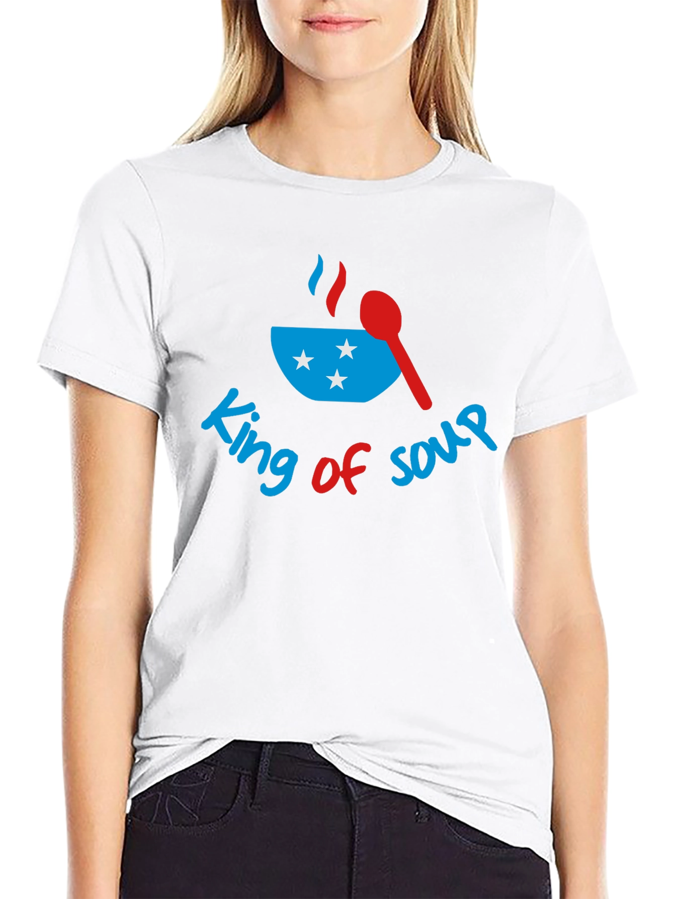 Black King of Soup Graphic T-Shirt view 9
