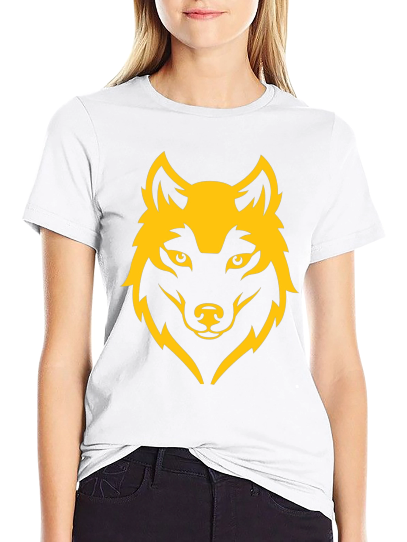 Black Wolf Graphic Tee - Bold Design, Soft Fabric view 9