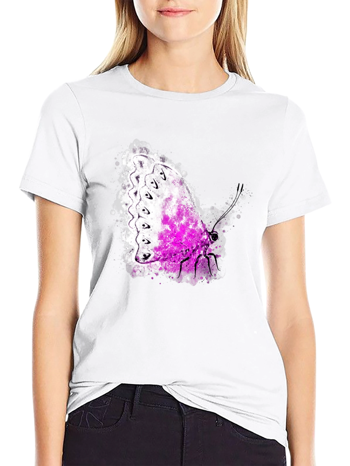 Butterfly Graphic Tee - Men's Black T-Shirt - 9