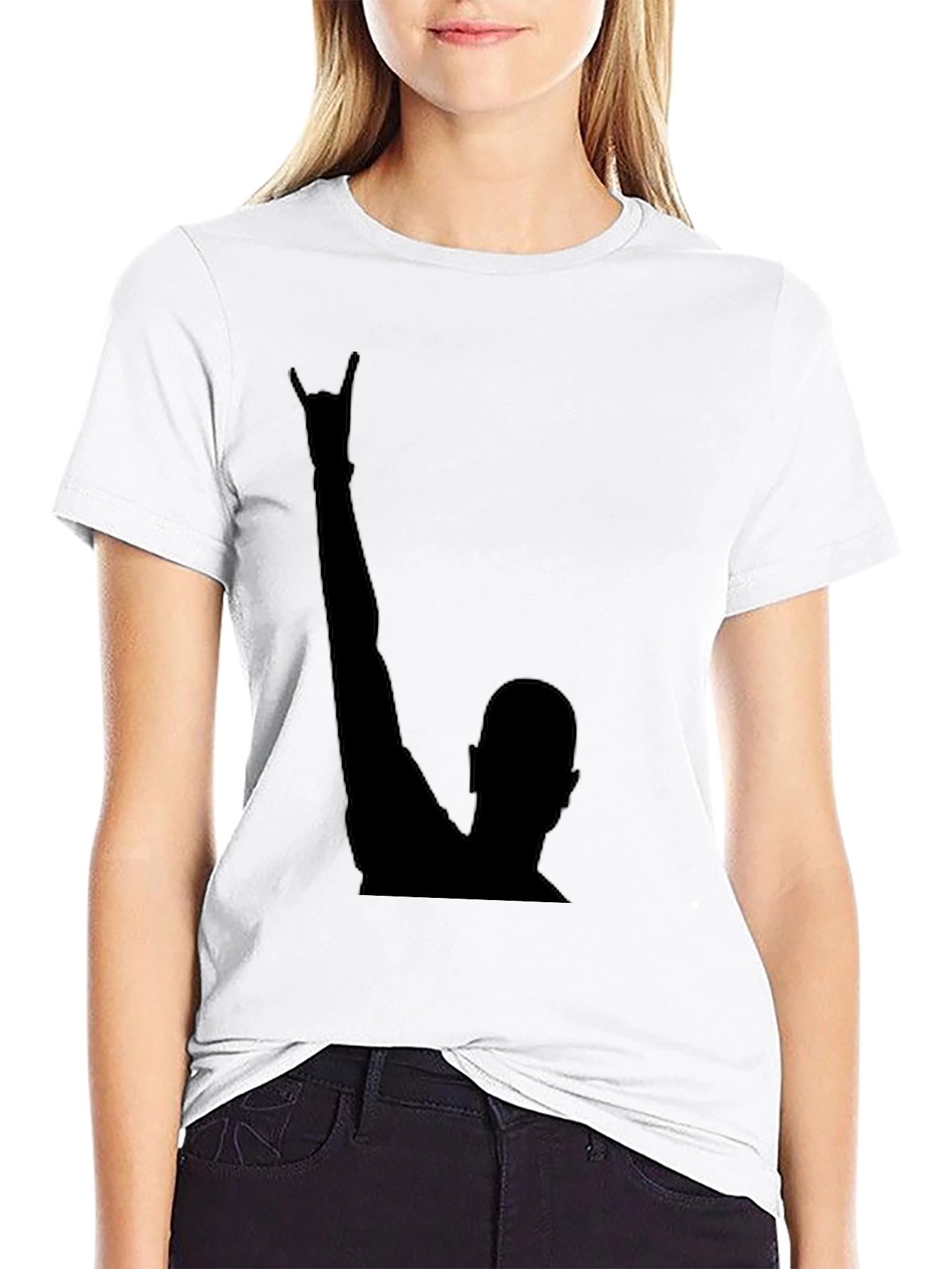 Black Rock On! Black Graphic Tee view 9