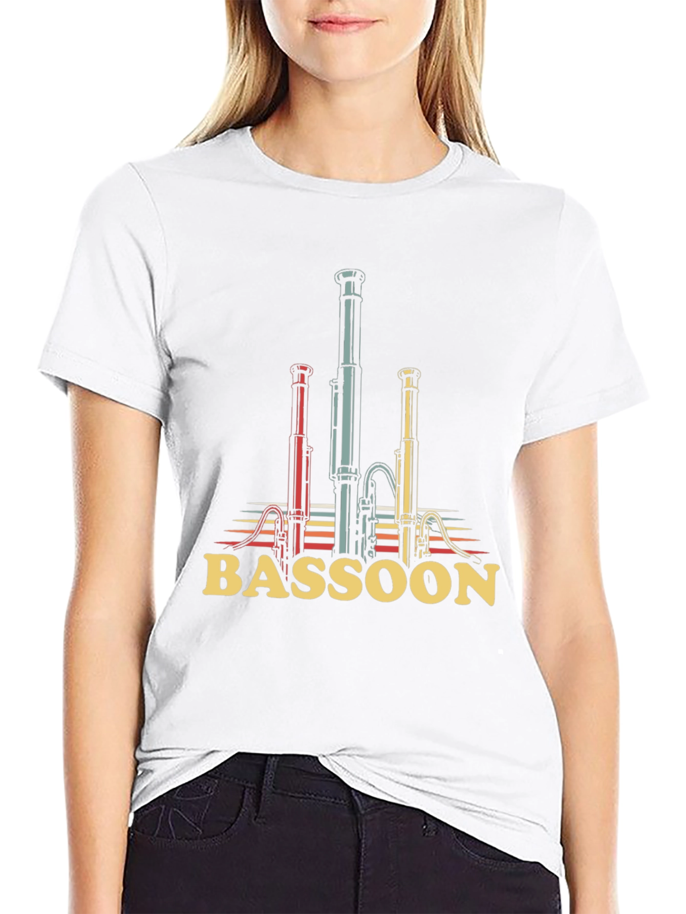 Black Bassoon Graphic Tee - Musician's T-Shirt view 9