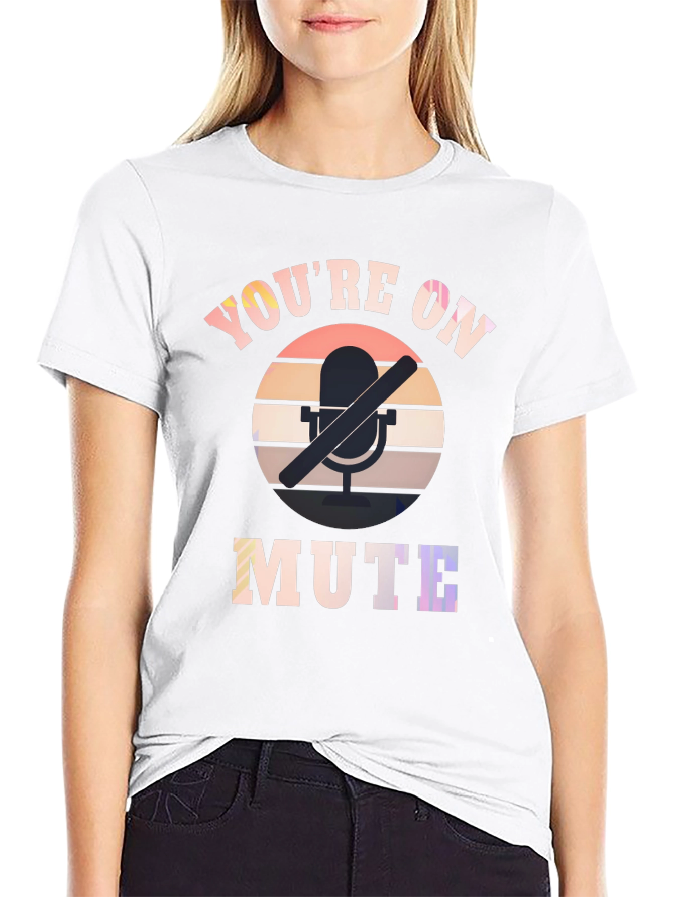 Black You're on Mute Graphic T-Shirt view 9