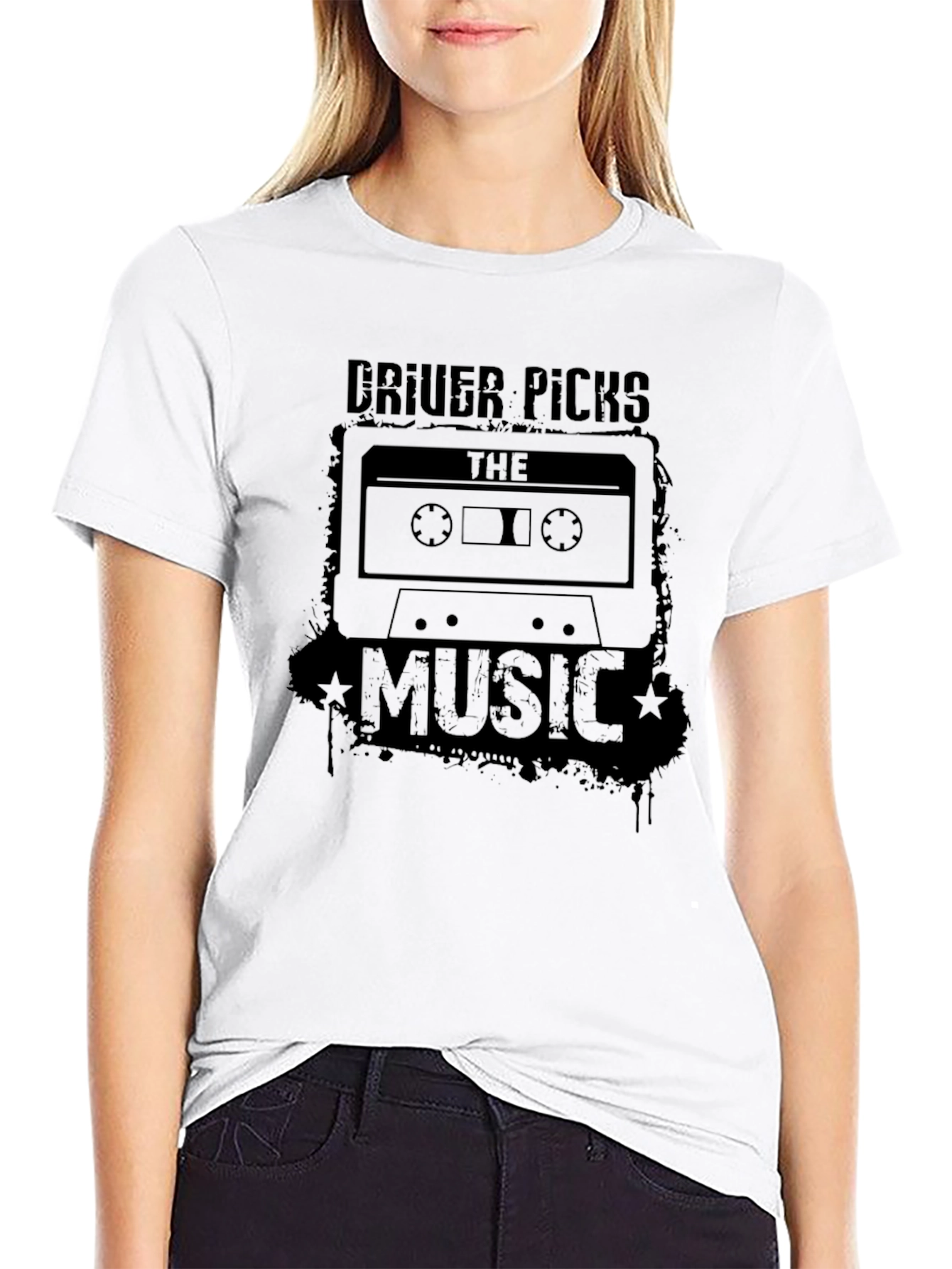 Black Driver Picks the Music Cassette Tape Graphic Tee view 9