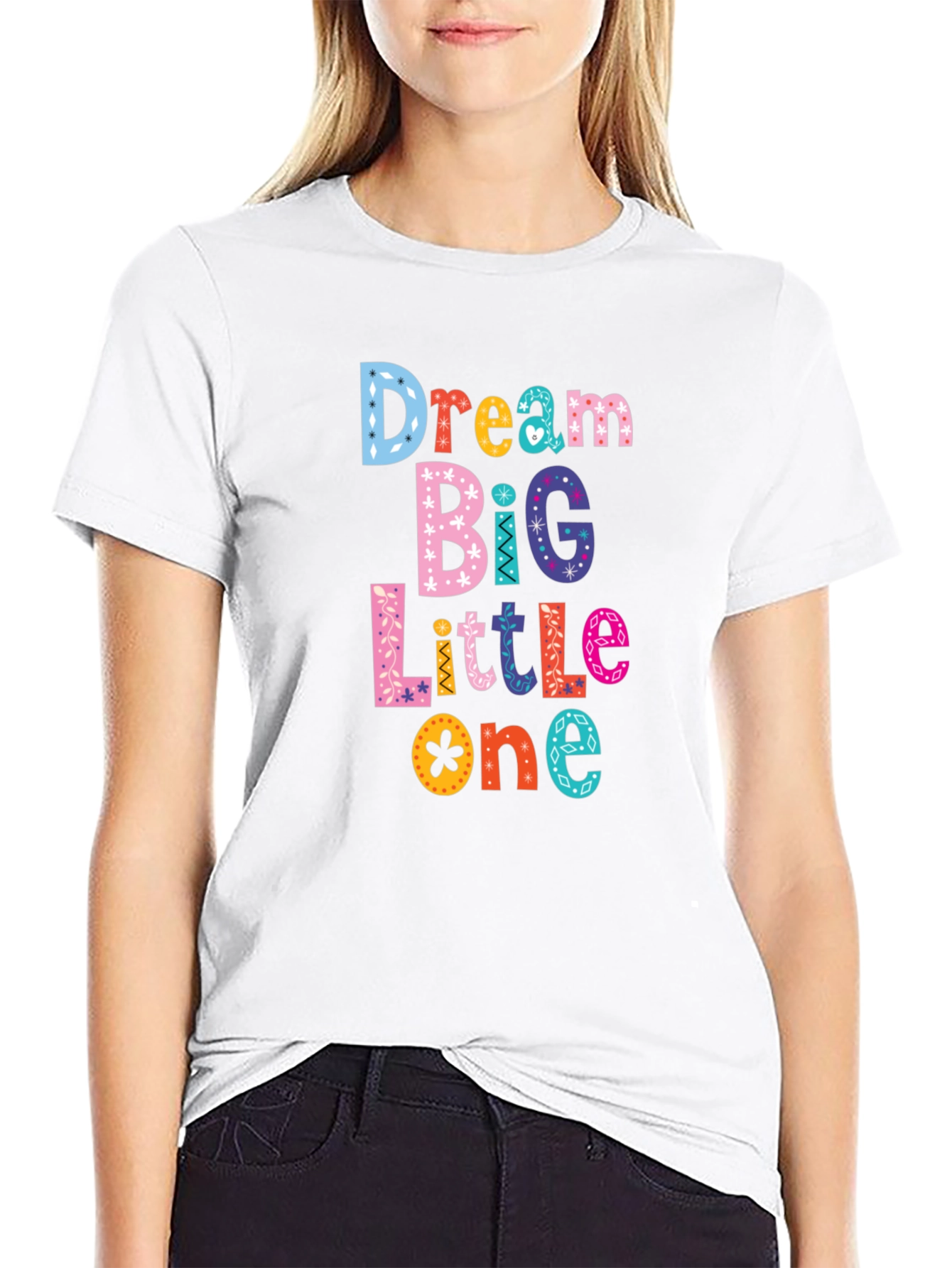 Black Dream Big Little One Graphic Tee view 9