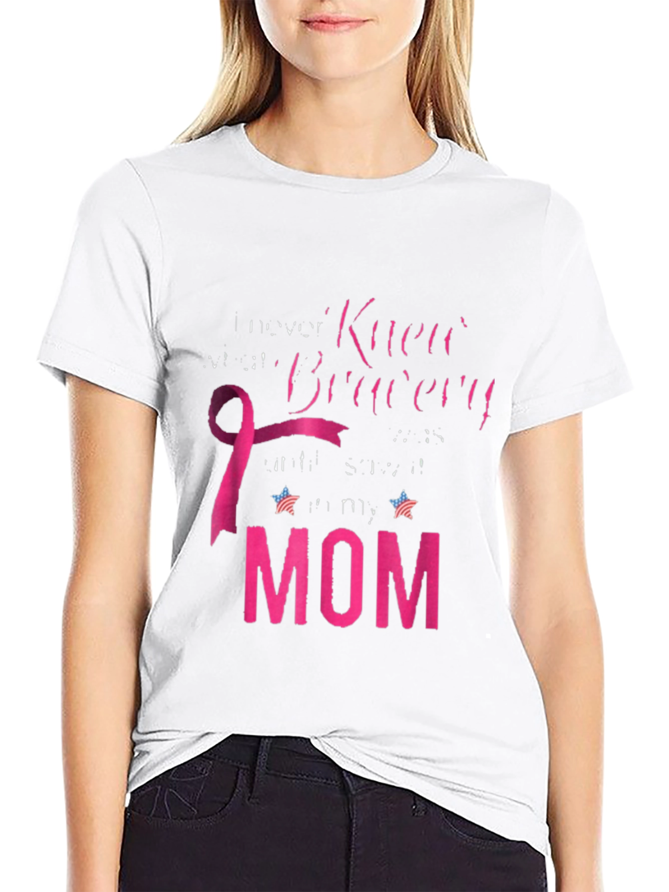 Black Bravery Breast Cancer Awareness T-Shirt view 9