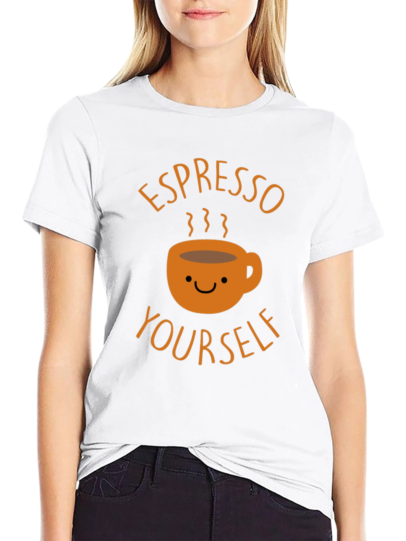 Black Espresso Yourself Graphic Tee - Coffee Lover Shirt view 9