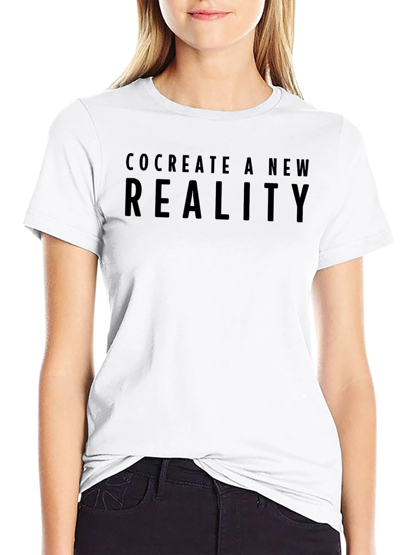 Black Co-Create Reality Graphic Tee - Black view 9