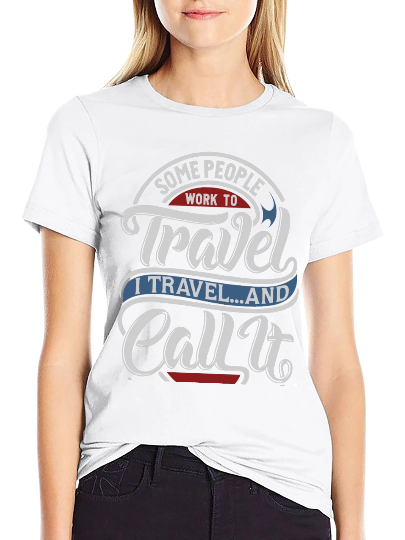 Black Travel Lover Graphic Tee - "I Travel...And Call It" view 9