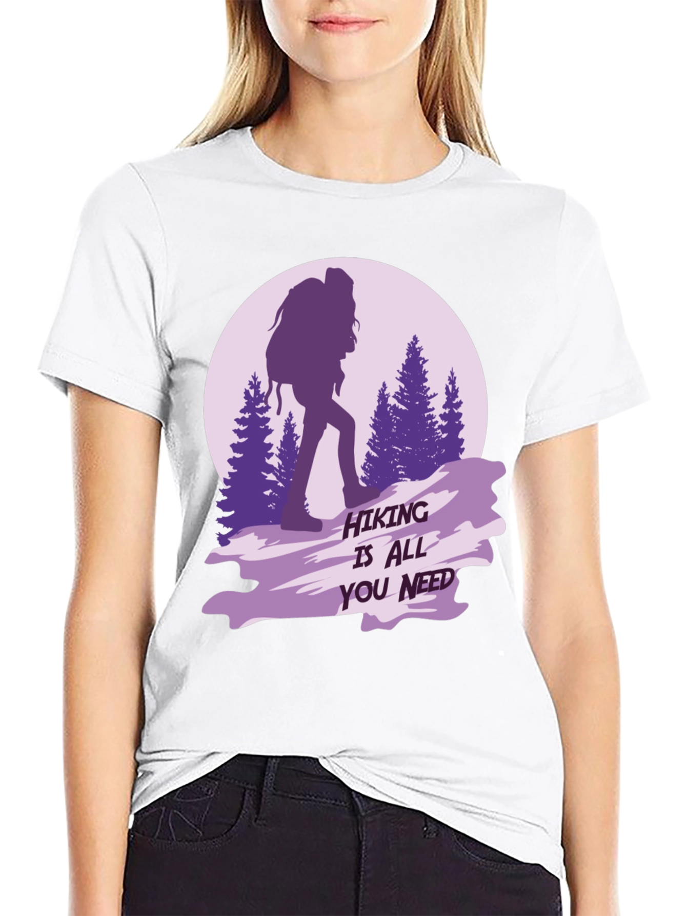 Black Hiking is All You Need Graphic Tee view 9