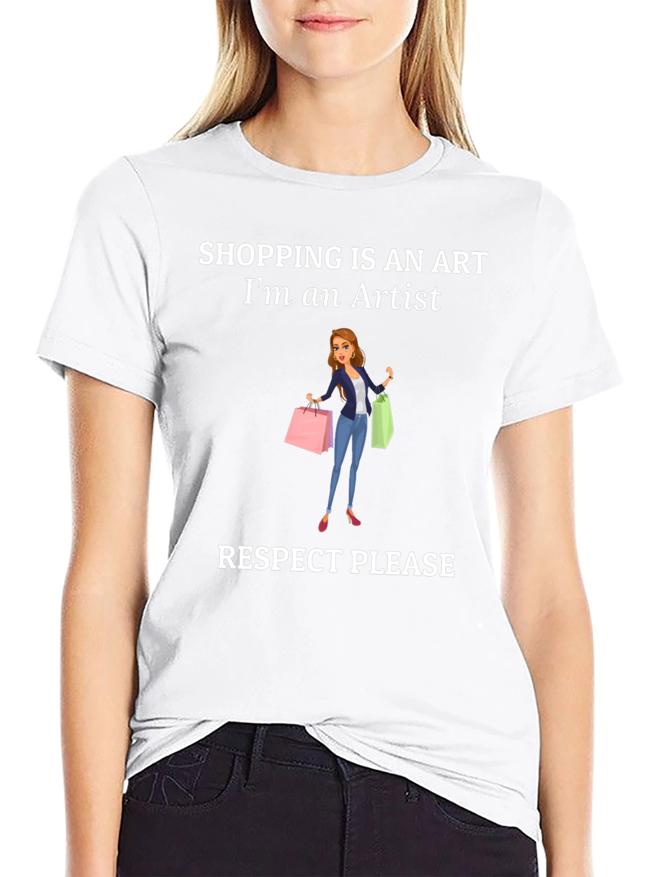 Black Shopping is an Art T-Shirt view 9
