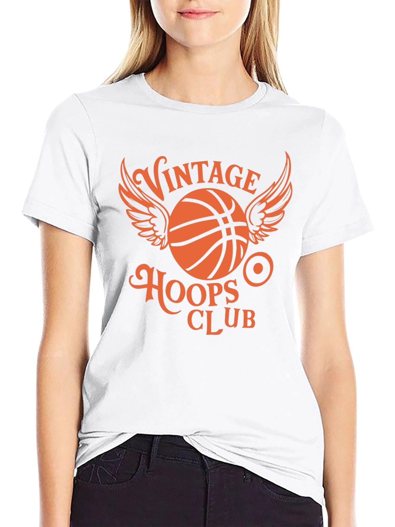 Black Vintage Hoops Club Graphic Tee view 9