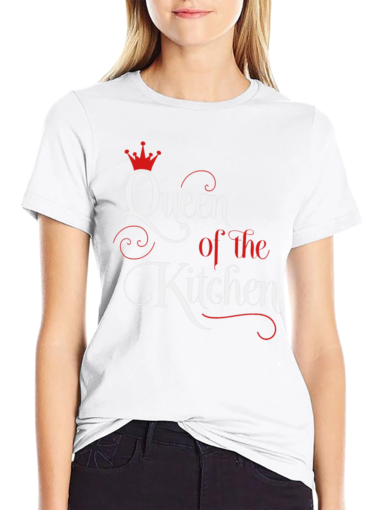 Black Queen of the Kitchen Graphic T-Shirt view 9