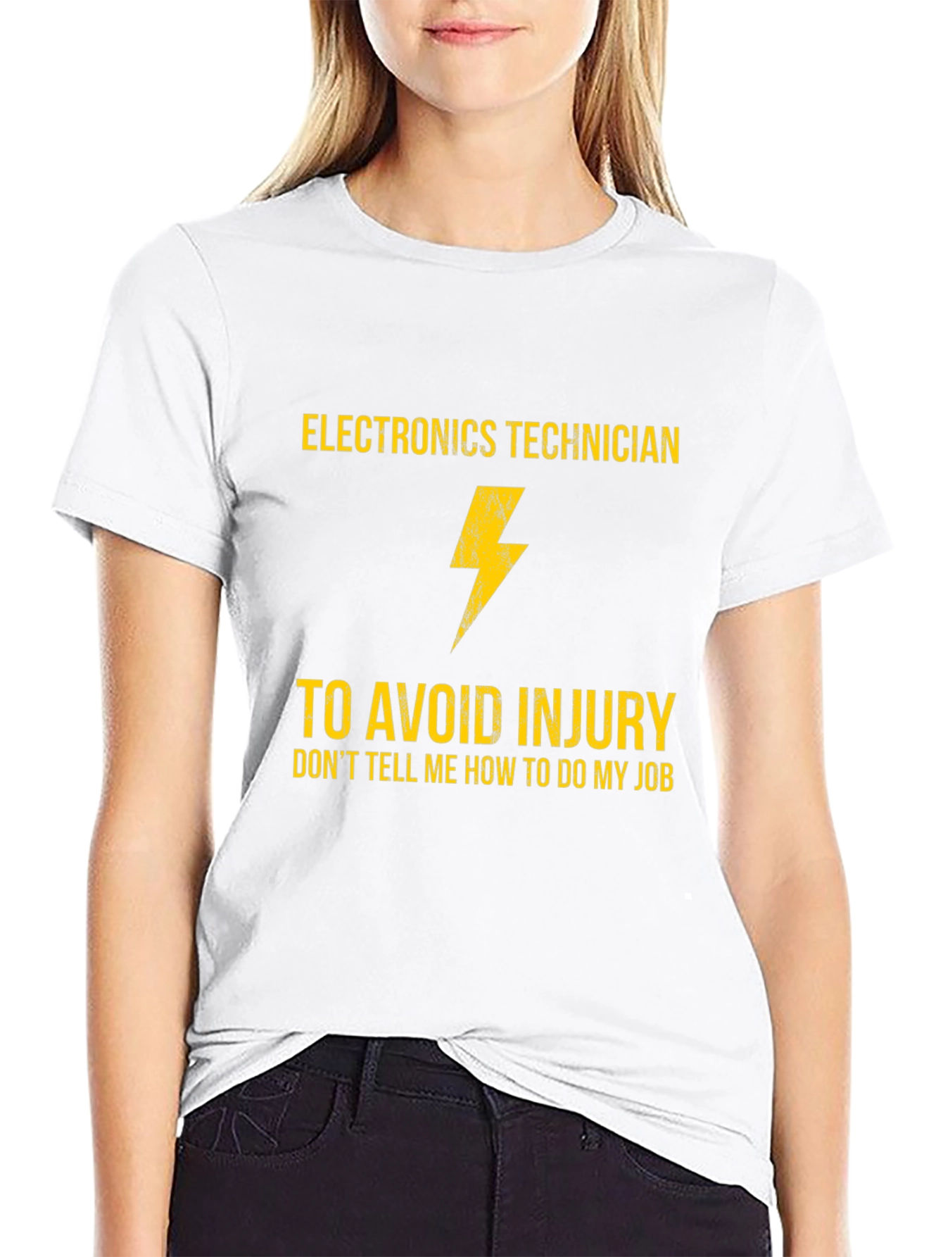 Black Electronics Technician T-Shirt - Funny Job Gift view 9
