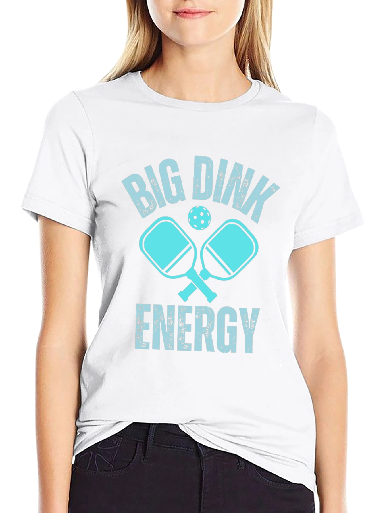 Black Big Dink Energy Pickleball Graphic Tee view 9