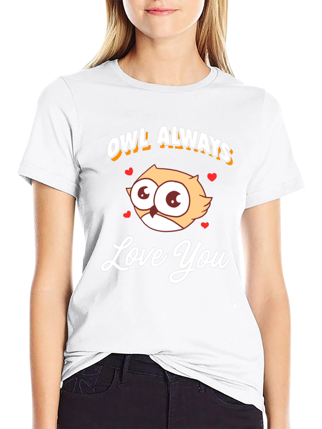 Black Owl Always Love You Graphic T-Shirt view 9