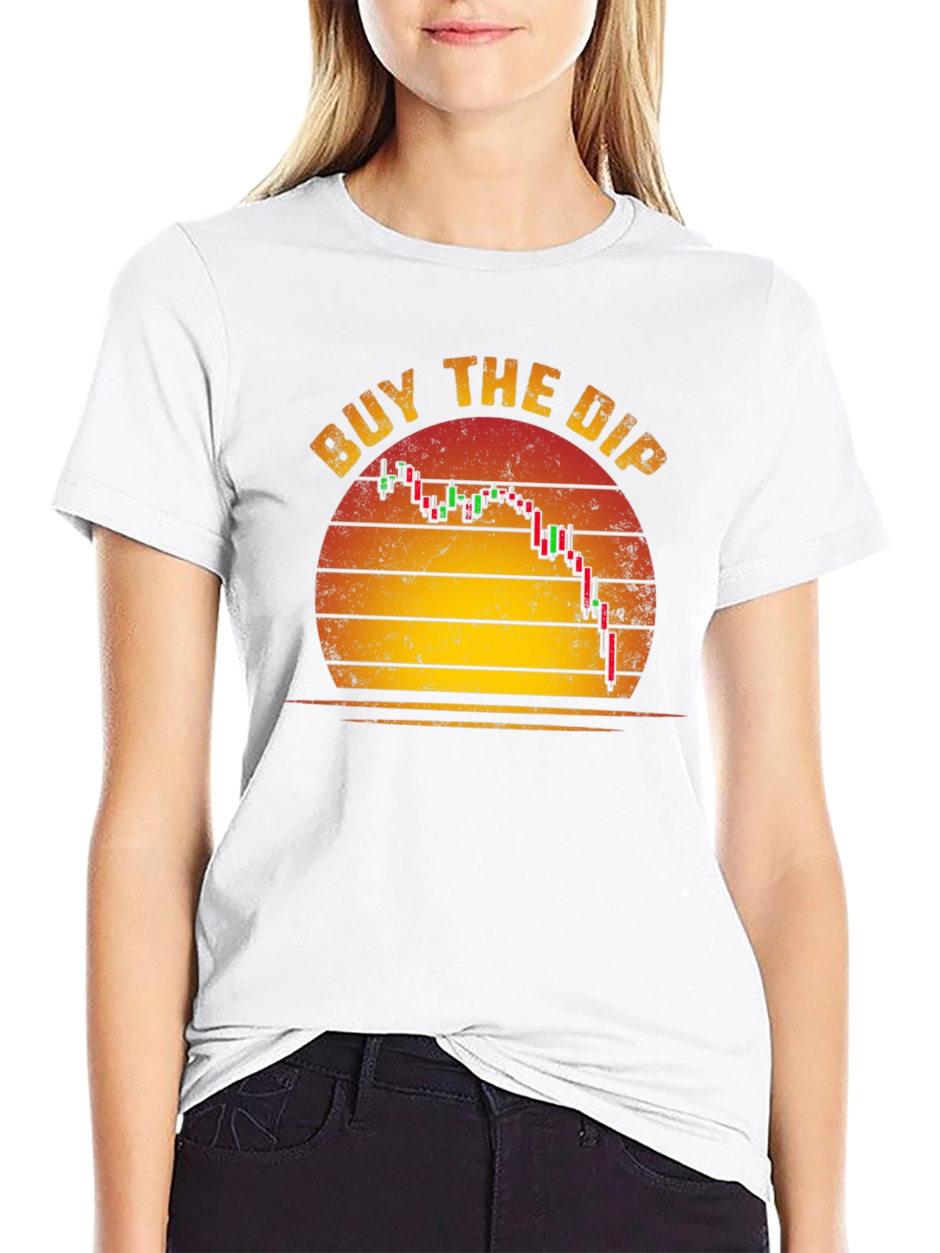 Black Buy the Dip Crypto T-Shirt view 9