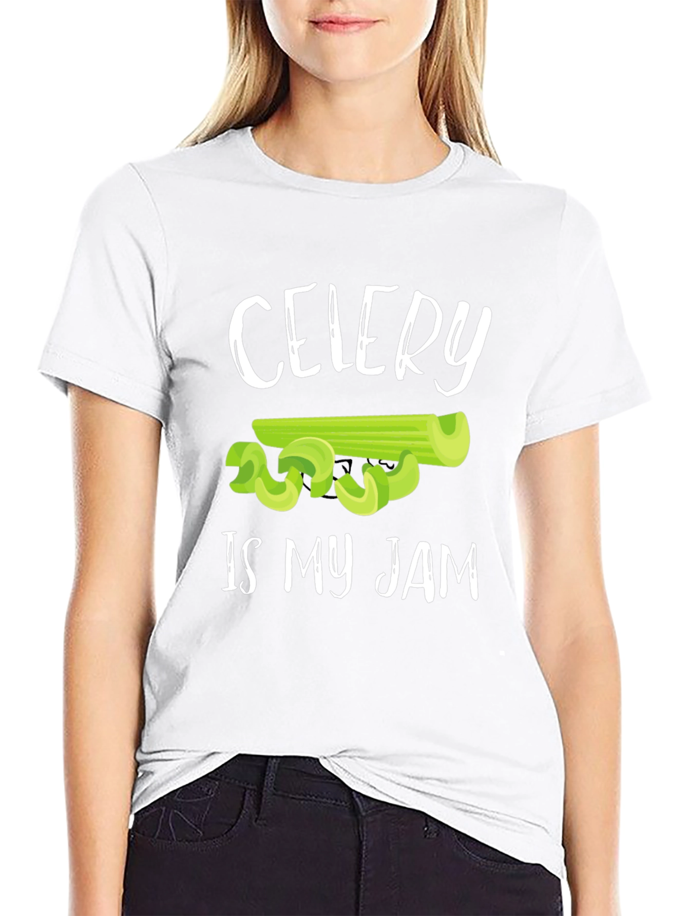 Black Celery Is My Jam T-Shirt - Funny Veggie Tee view 9