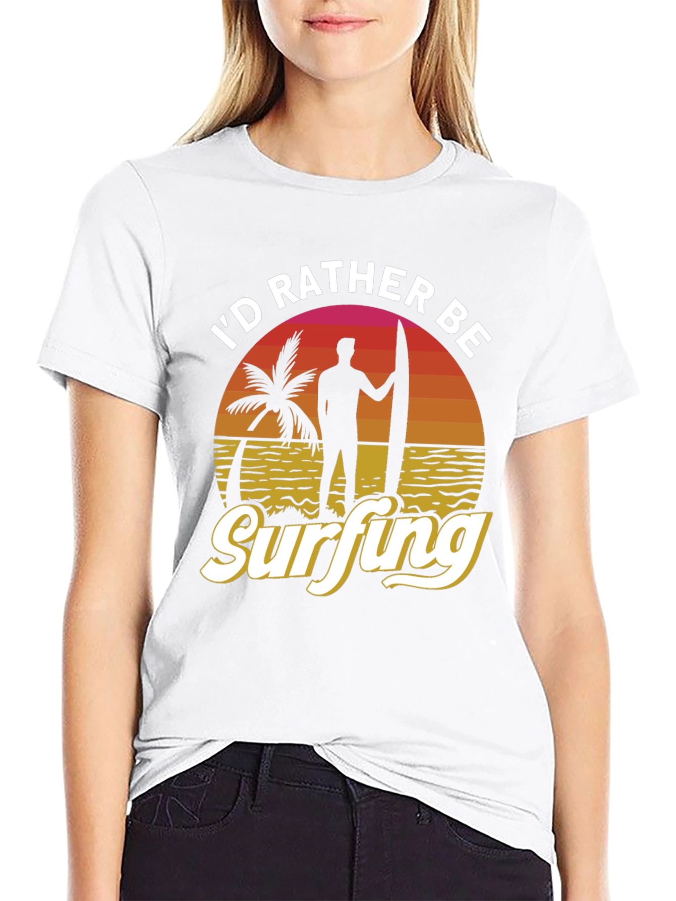 I'd Rather Be Surfing Graphic T-Shirt - 9