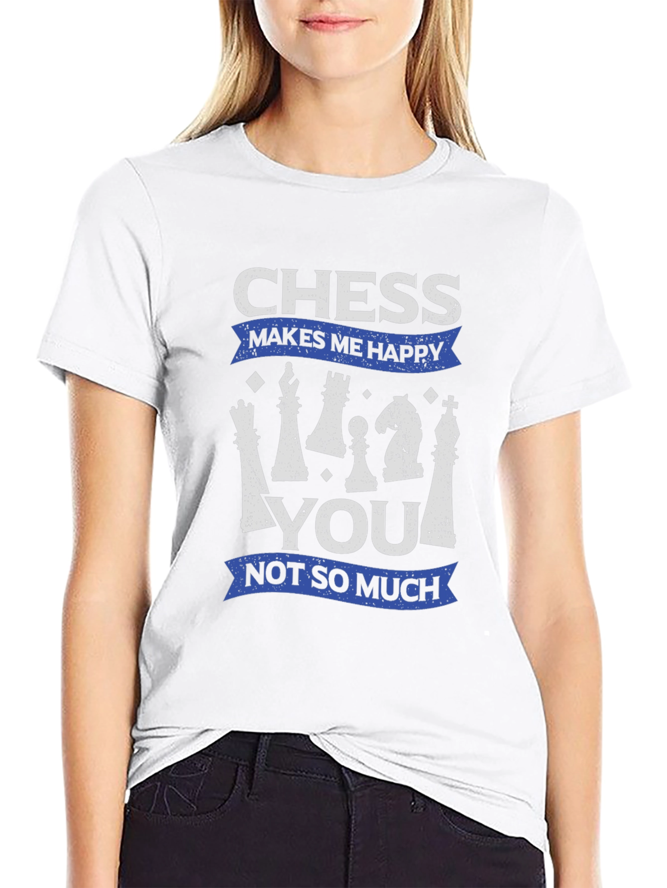 Black Chess Makes Me Happy T-Shirt  view 9