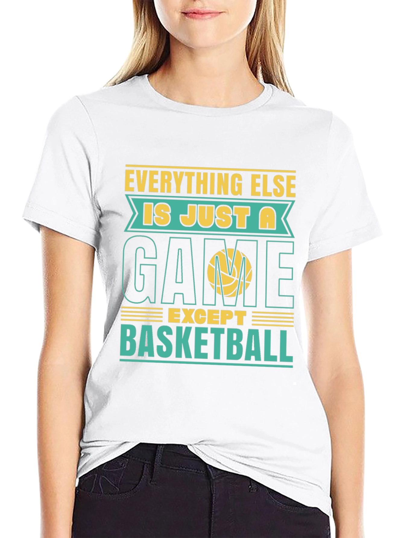 Black Basketball Game T-Shirt view 9