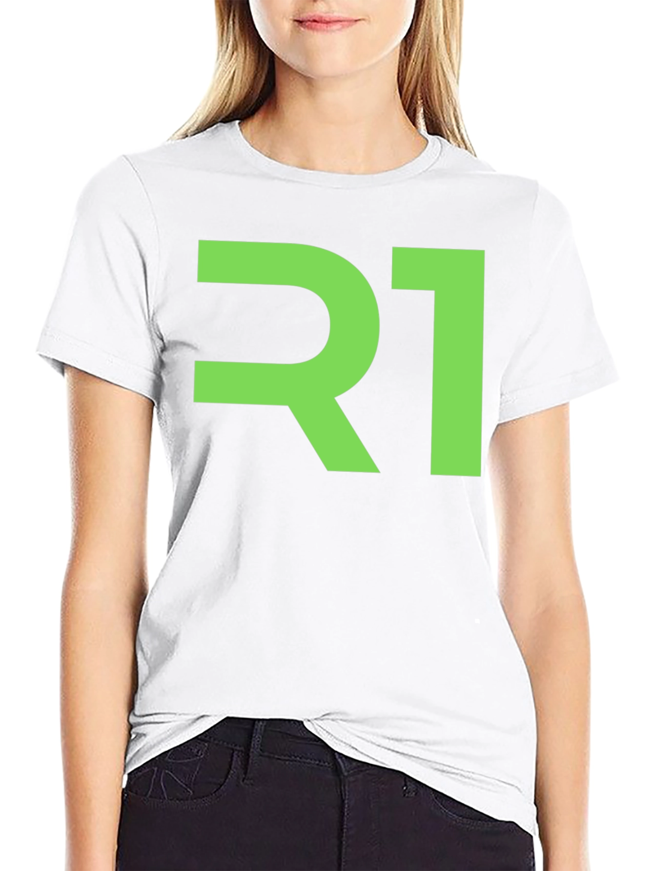Black R1 Graphic Tee - Bold Statement T-Shirt view 9
