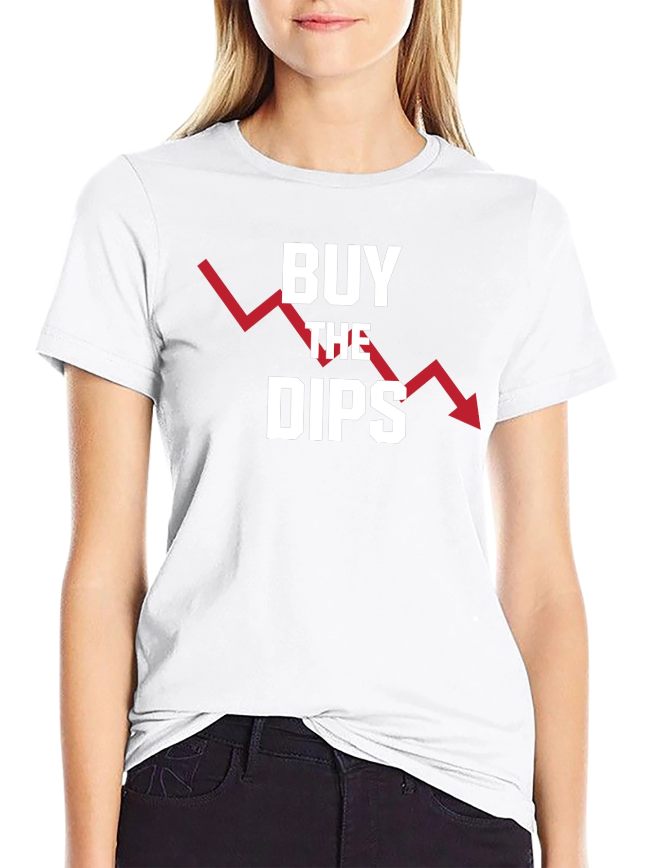 Black Buy The Dips T-Shirt - Stock Market Investor Apparel view 9