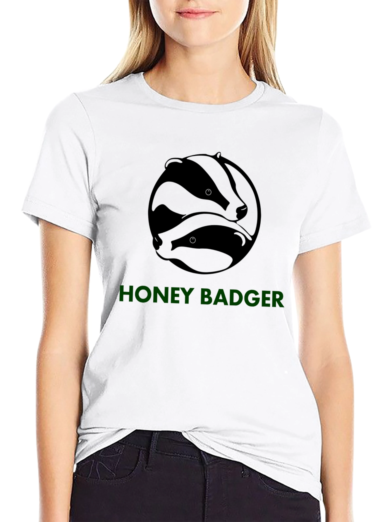 Black Honey Badger Graphic Tee - Black view 9
