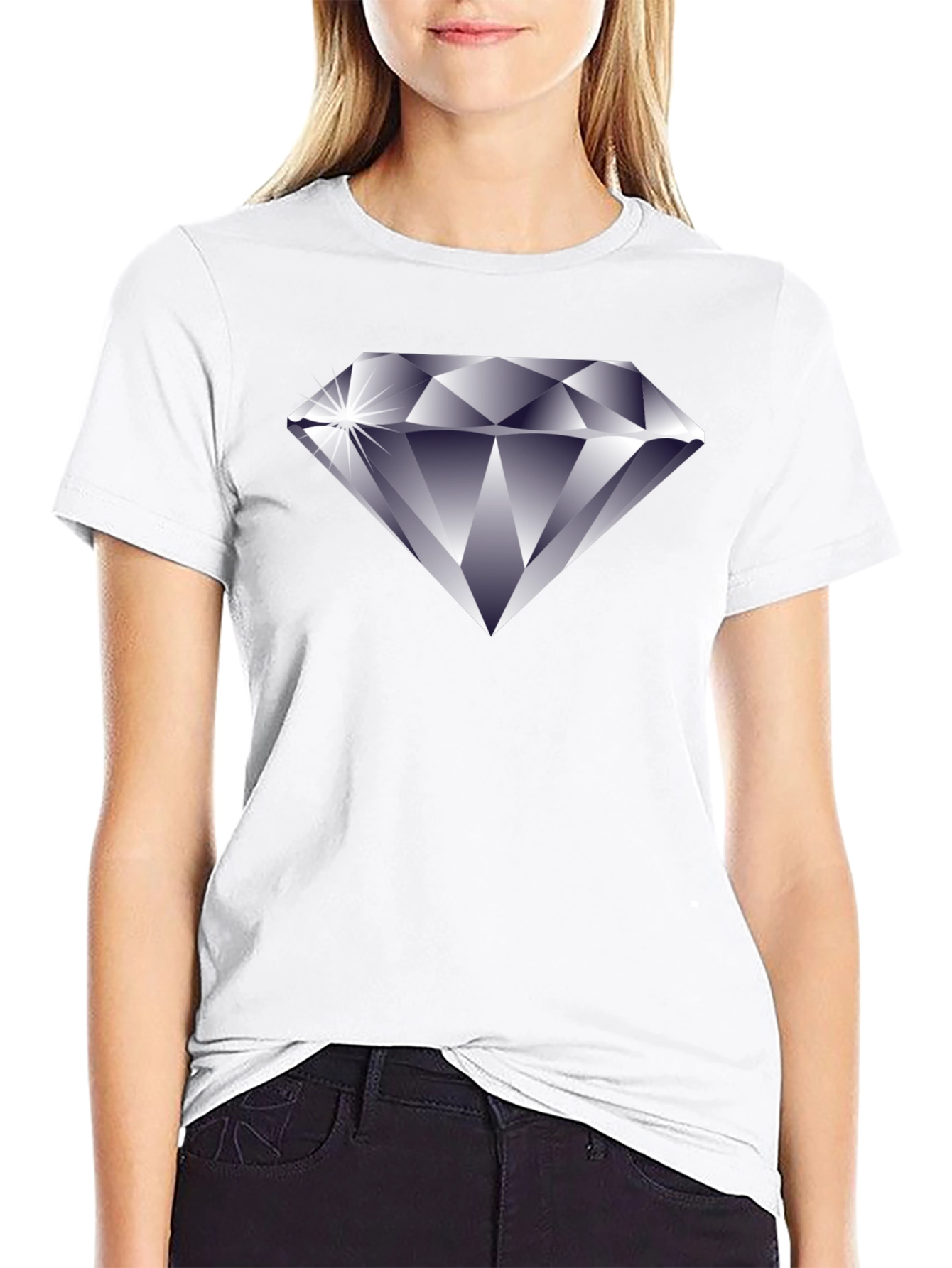 Black Diamond Graphic Black T-Shirt view 9