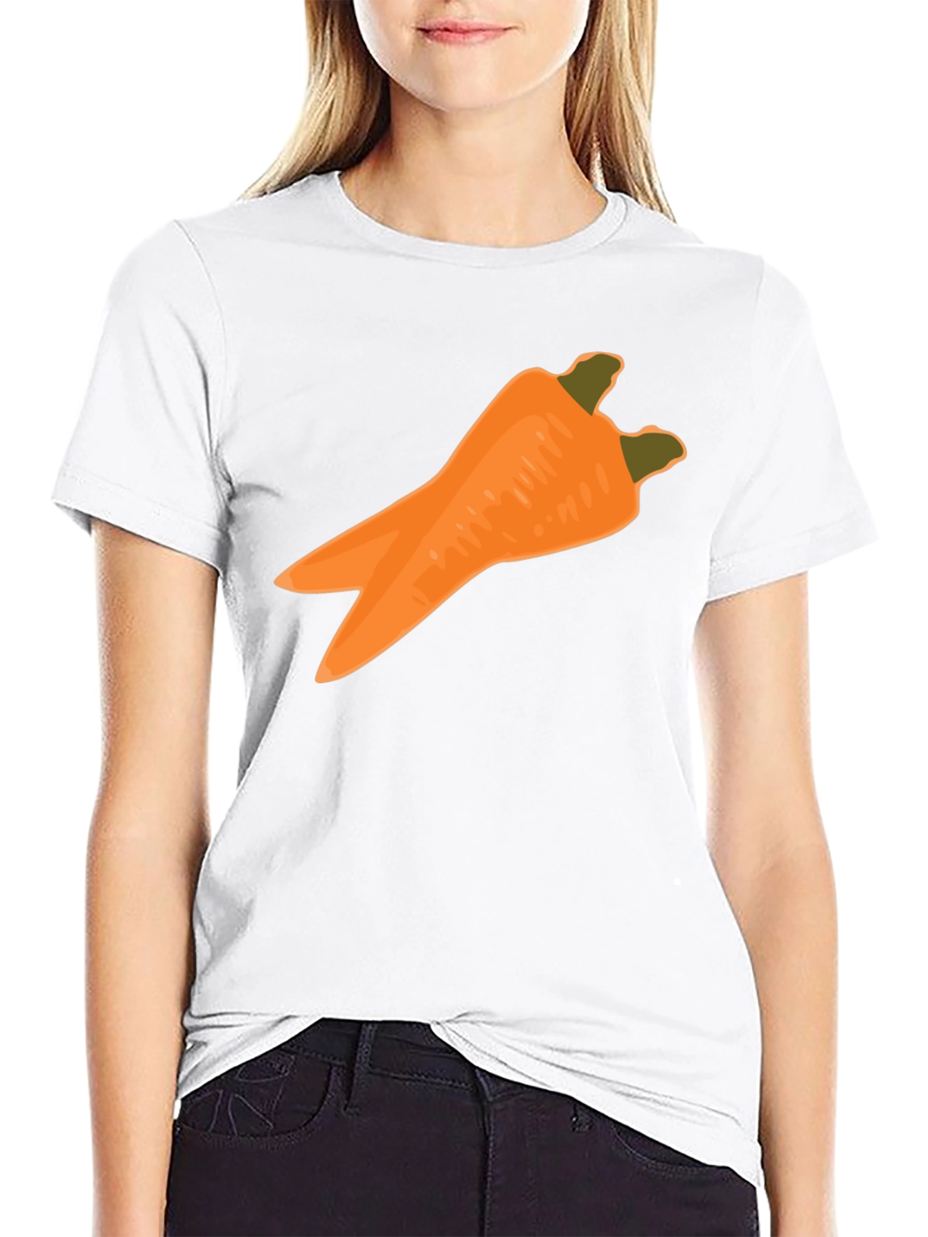Black Funny Carrot T-Shirt: Unique Vegetable Graphic Tee for Men view 9