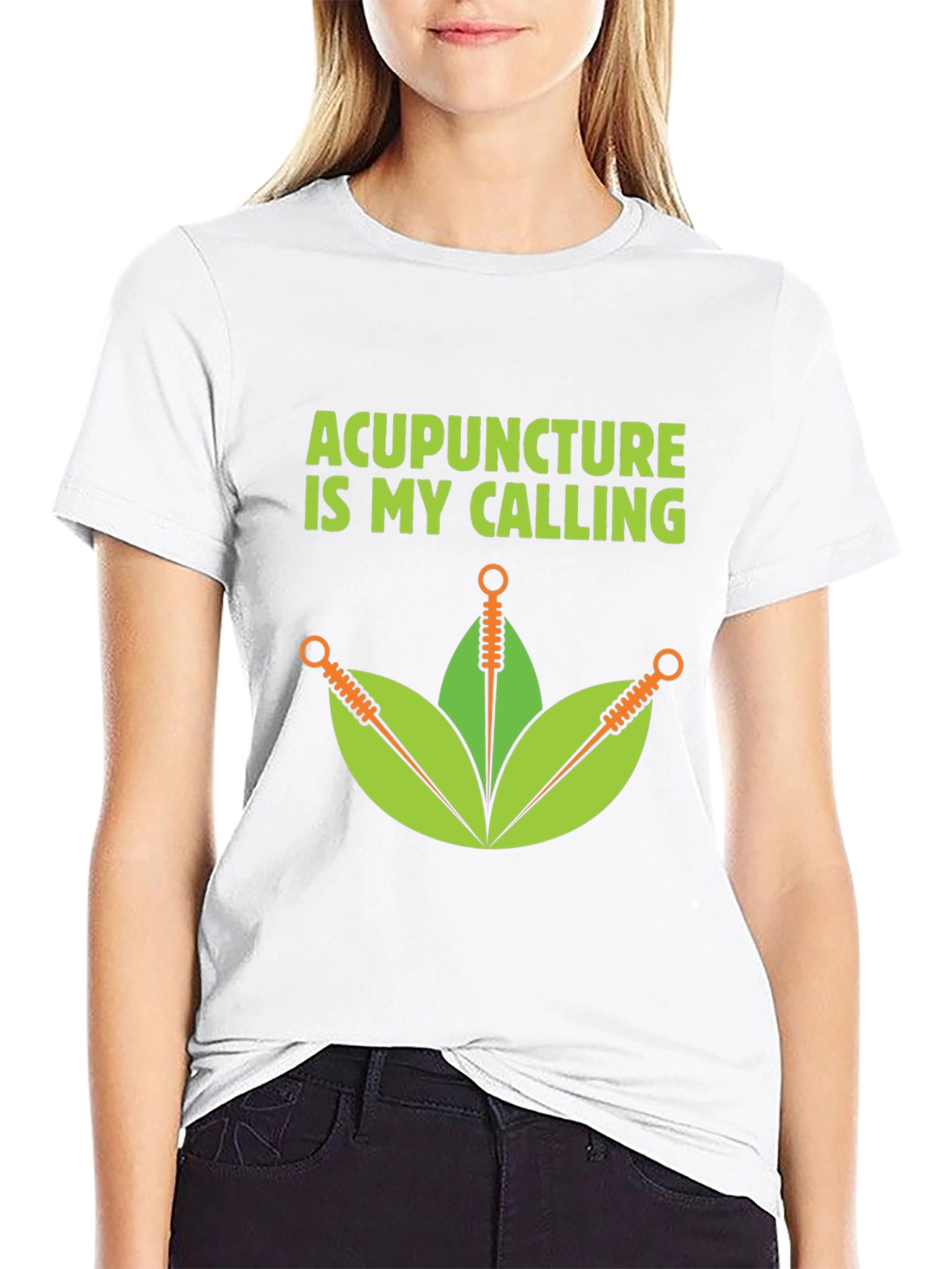 Black Acupuncture Is My Calling T-Shirt view 9