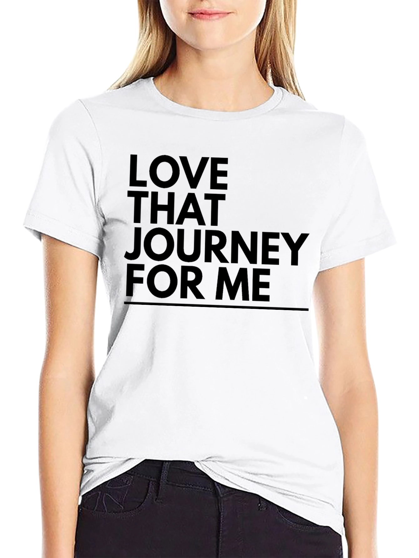 Black Love That Journey For Me Graphic Tee - Black view 9