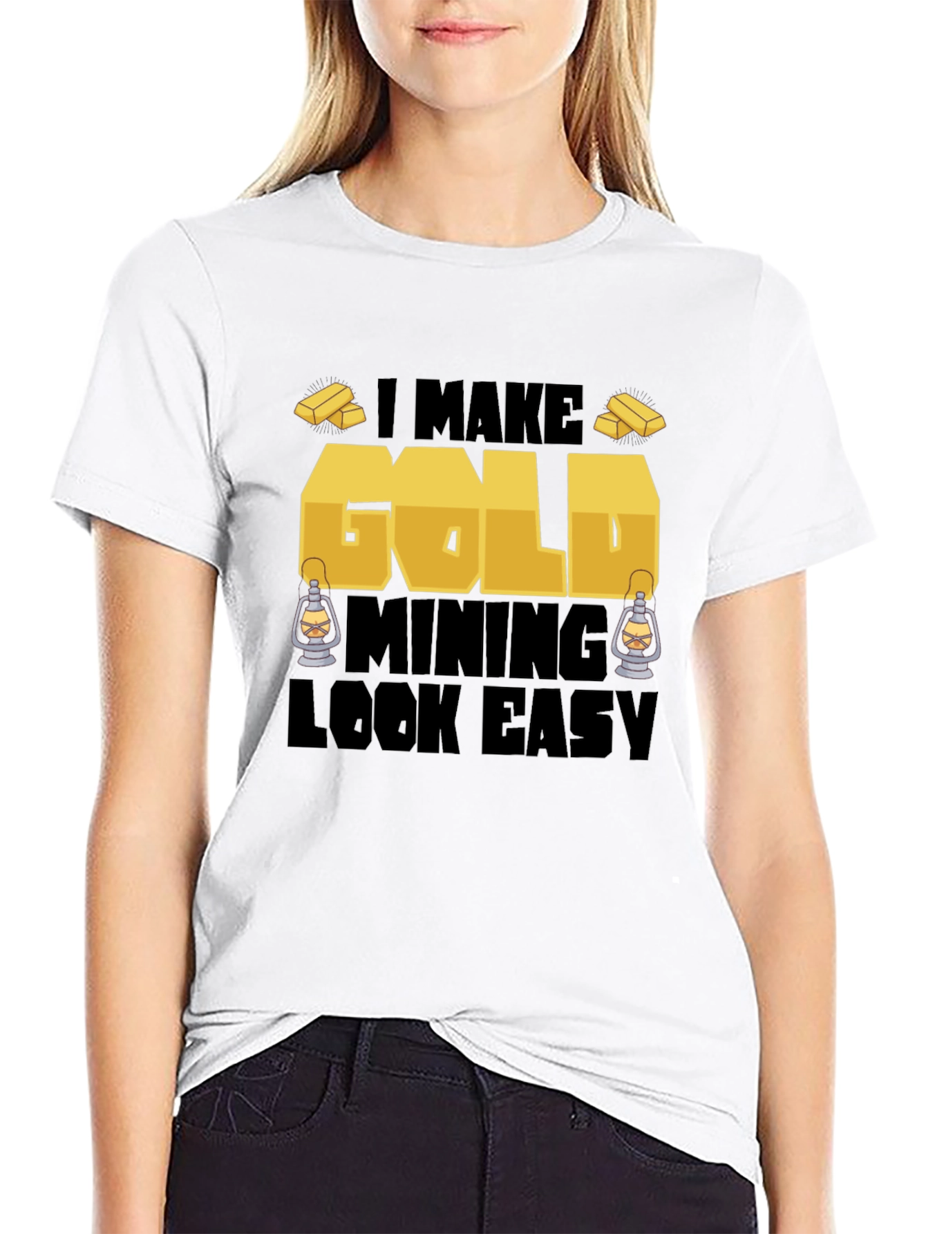 Black Gold Mining T-Shirt - Funny Miner Tee view 9
