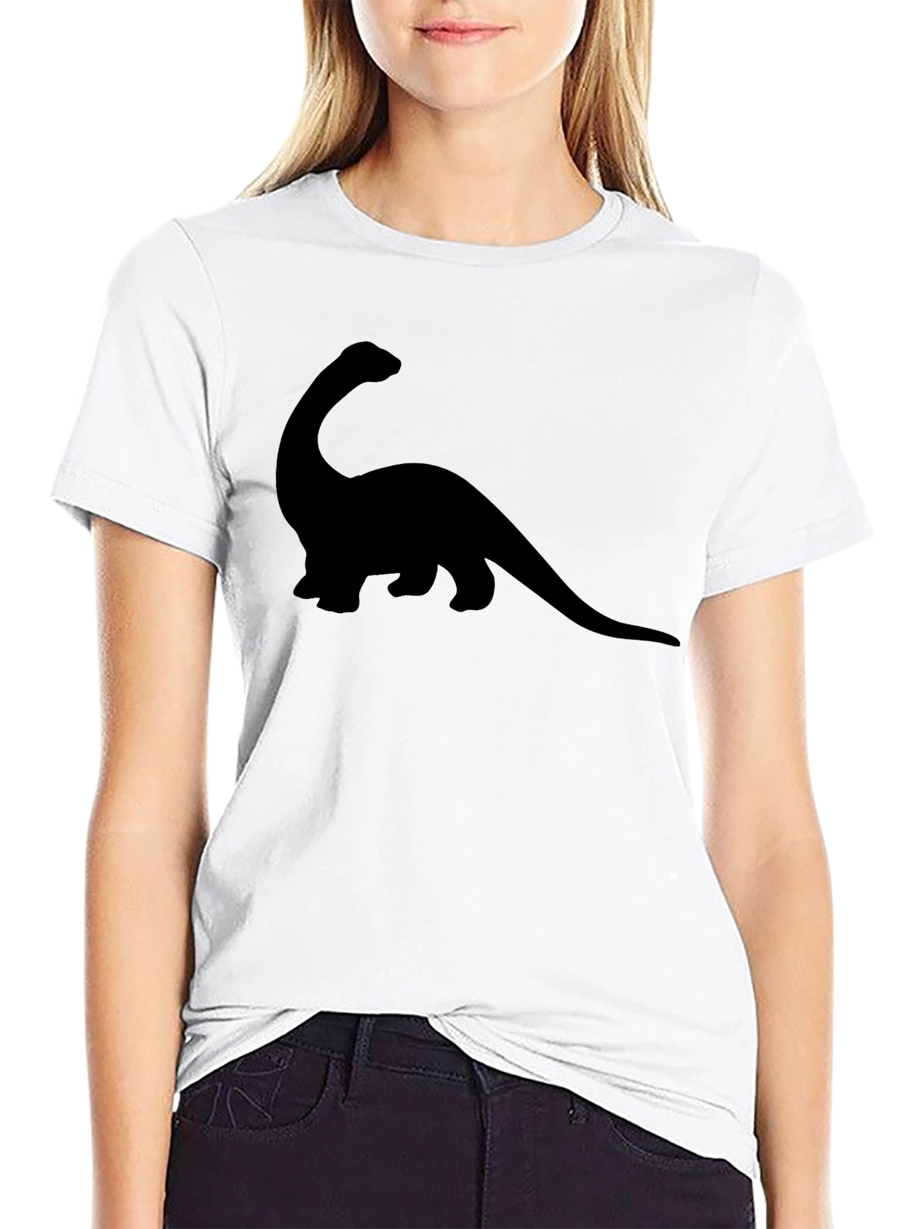 Dinosaur Graphic Tee - Black Brontosaurus T-Shirt - 9