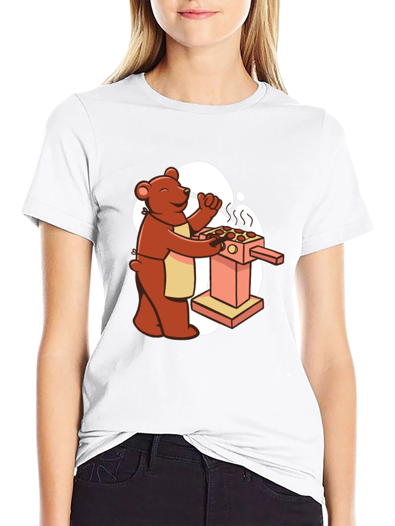 Black Bear Chef T-Shirt - Culinary Bearbecue view 9