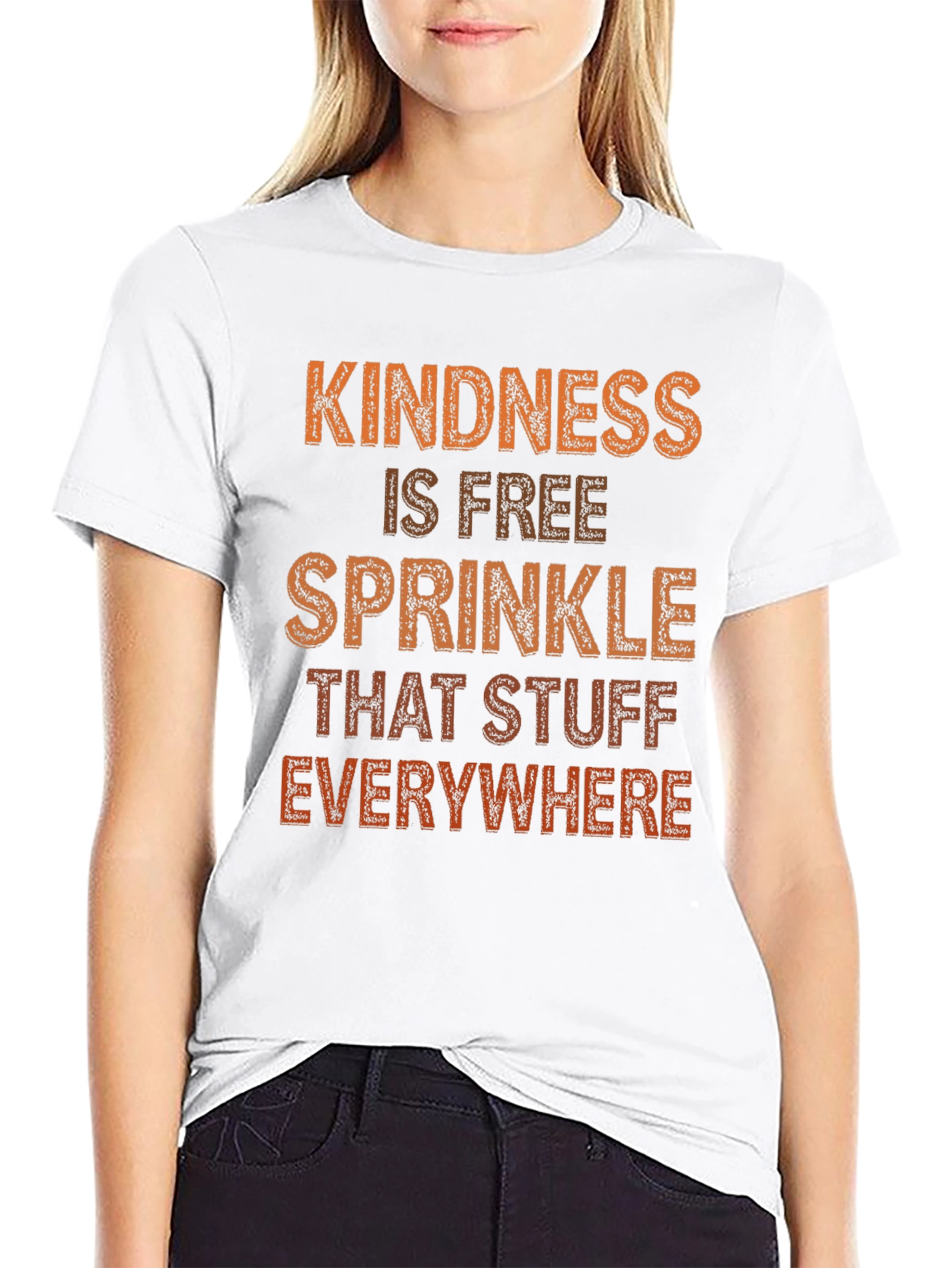 Black Kindness T-Shirt - Sprinkle That Stuff Everywhere view 9